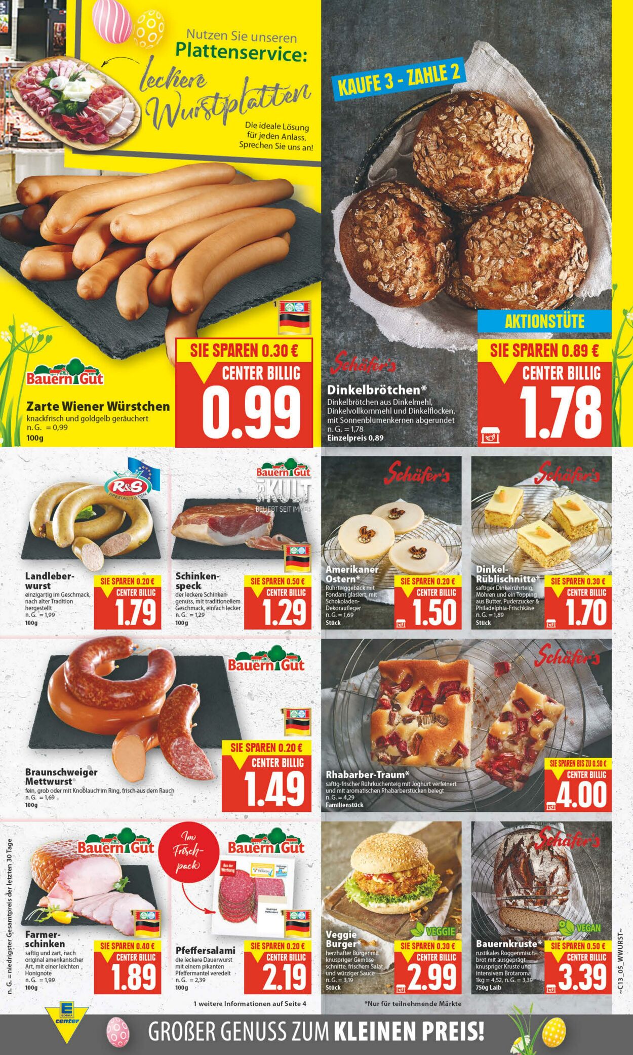 Prospekt Edeka Center 25.03.2023 - 01.04.2023