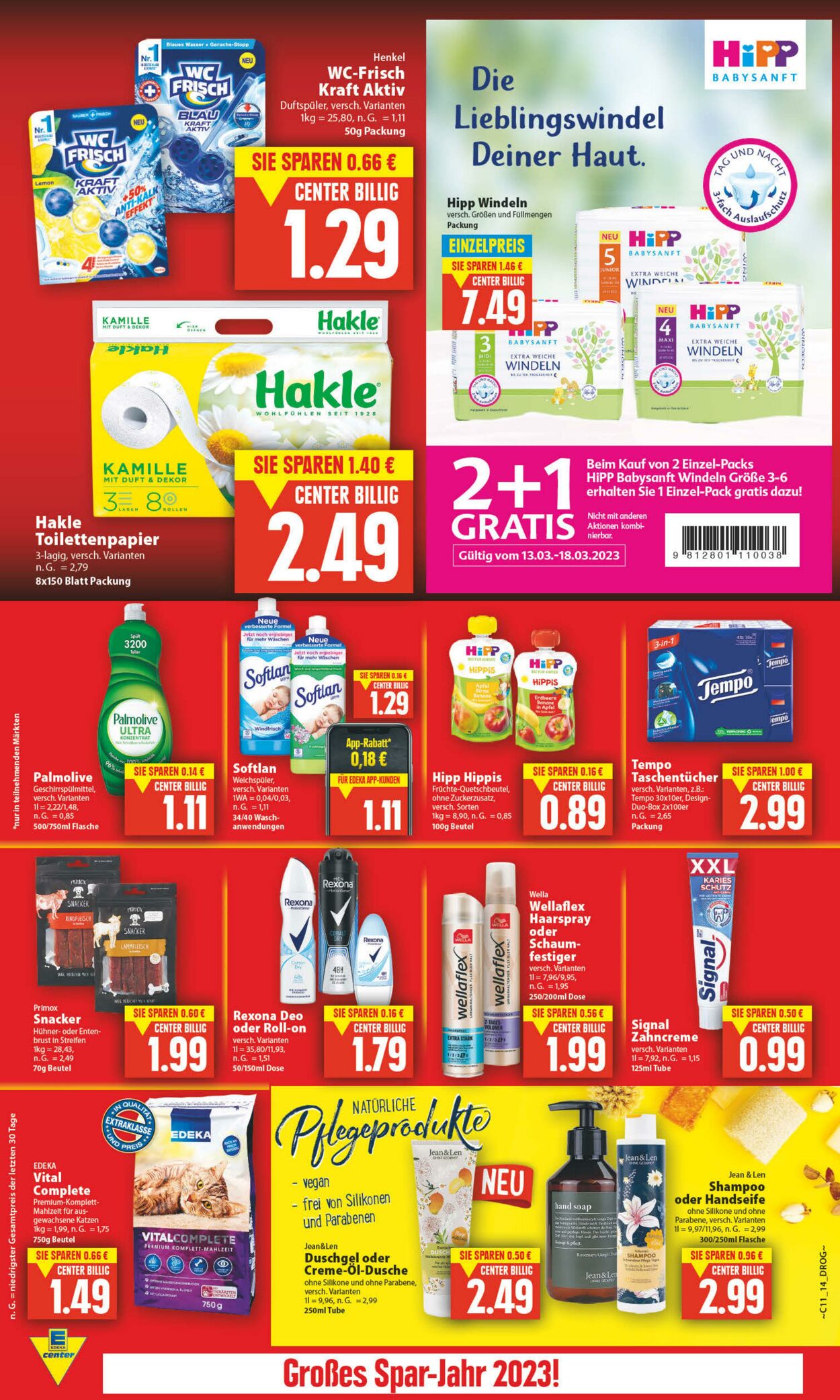 Prospekt Edeka Center 11.03.2023 - 18.03.2023