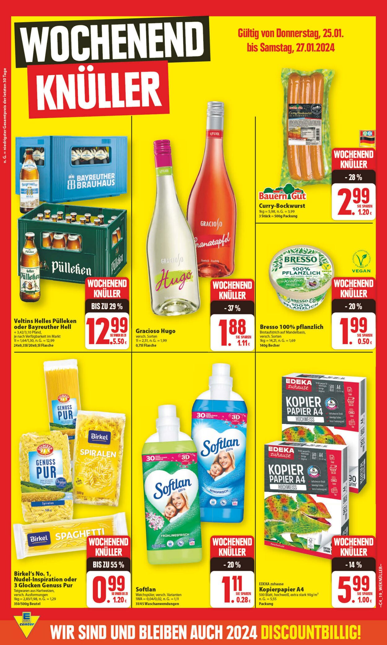 Prospekt Edeka Center 20.01.2024 - 27.01.2024