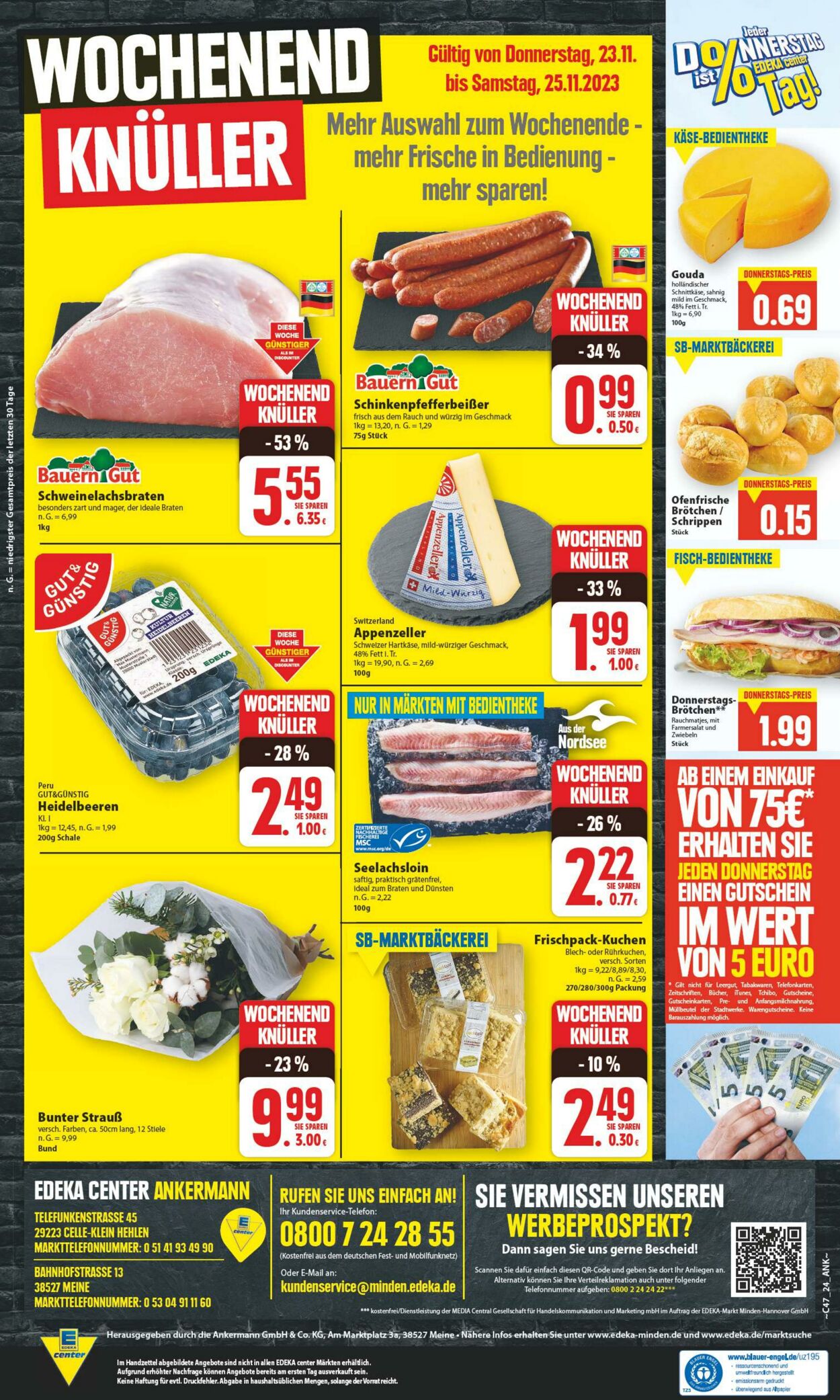 Prospekt Edeka Center 18.11.2023 - 25.11.2023