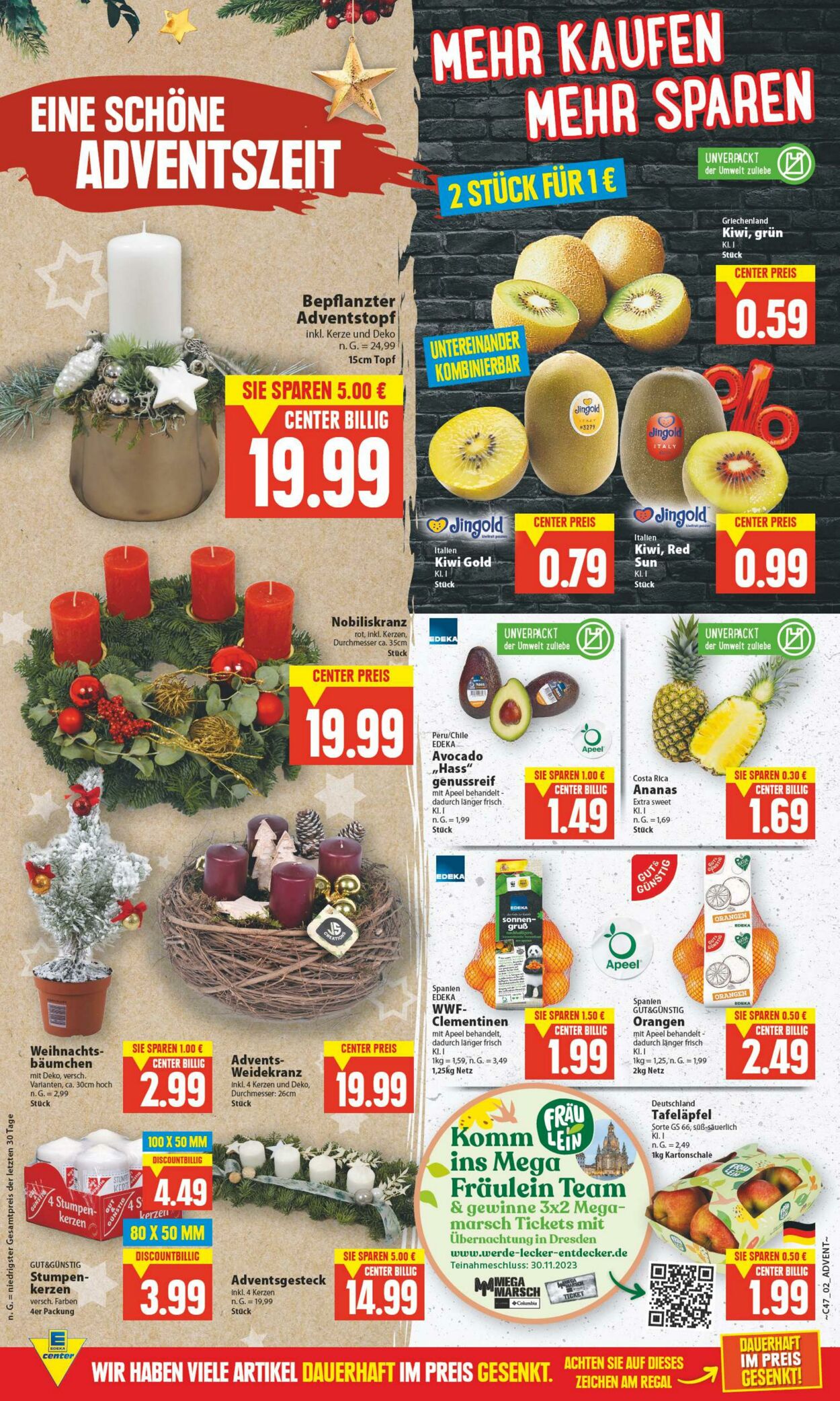 Prospekt Edeka Center 18.11.2023 - 25.11.2023