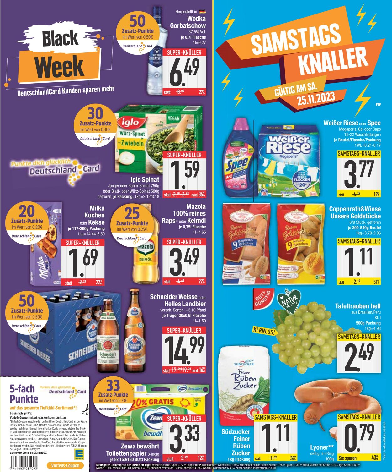 Prospekt Edeka Center 18.11.2023 - 25.11.2023