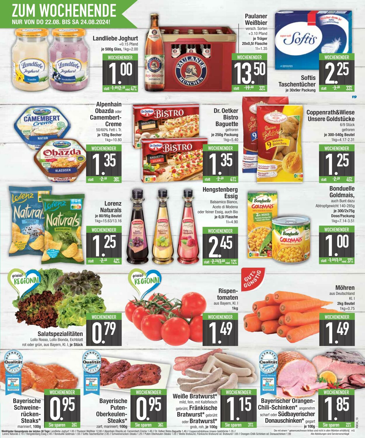 Prospekt Edeka Center 19.08.2024 - 24.08.2024