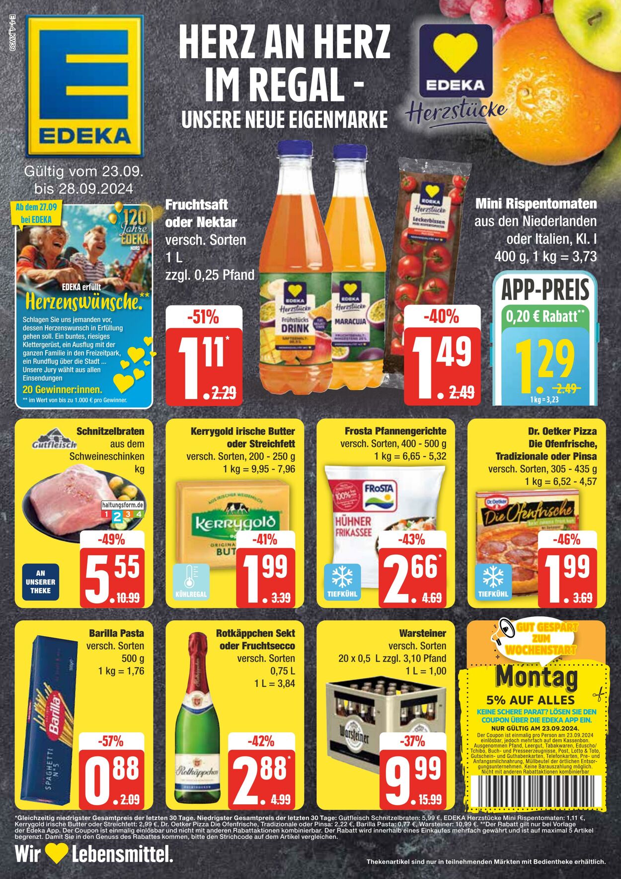 Prospekt Edeka 23.09.2024 - 28.09.2024