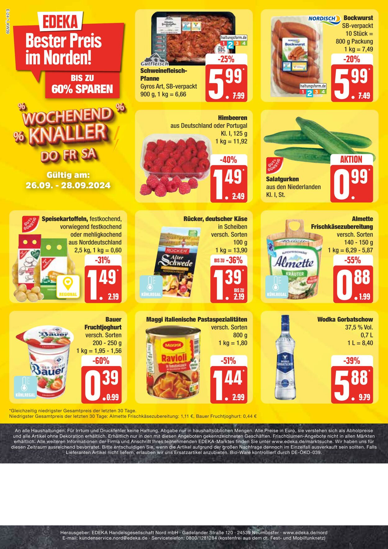 Prospekt Edeka 23.09.2024 - 28.09.2024