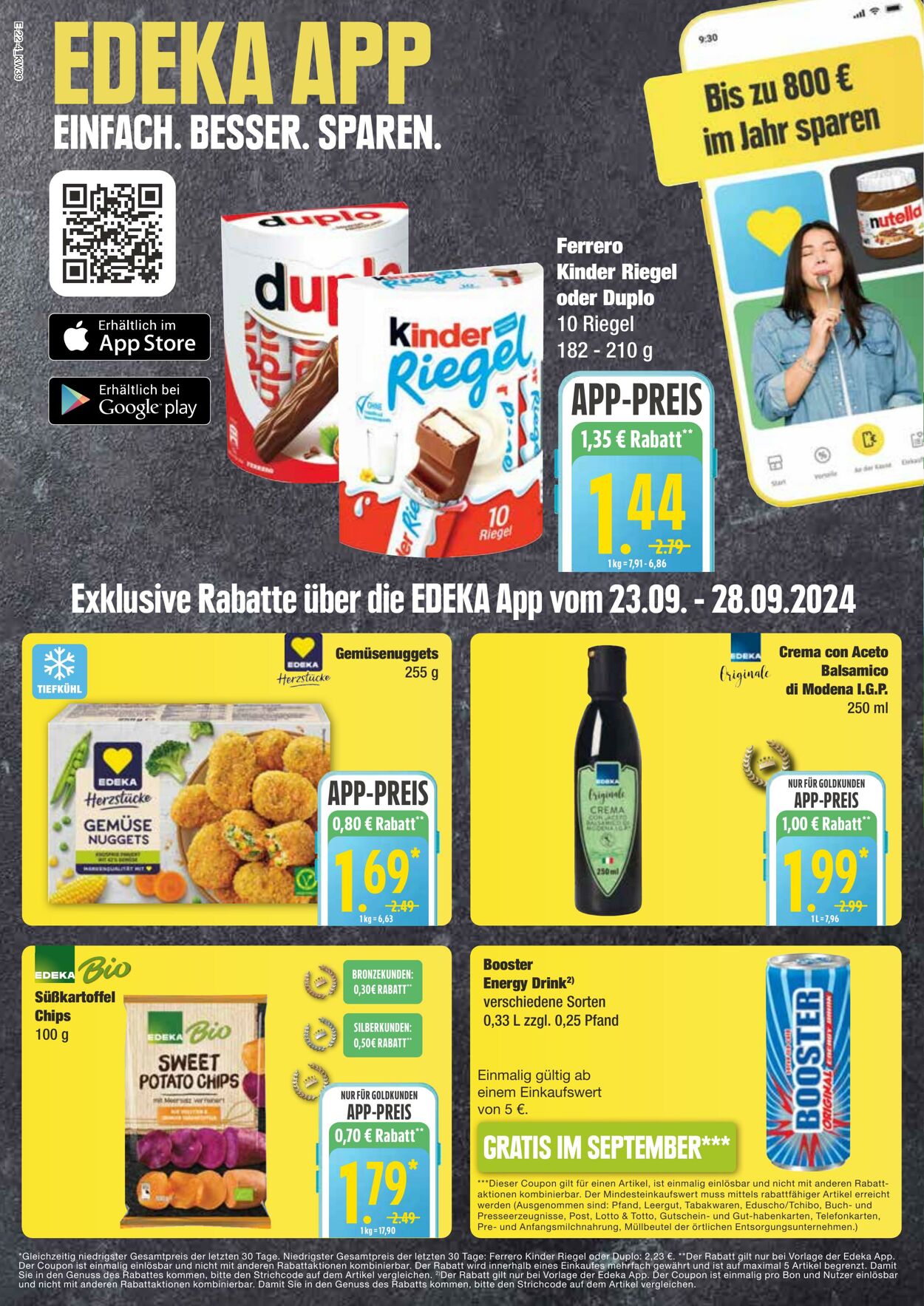 Prospekt Edeka 23.09.2024 - 28.09.2024