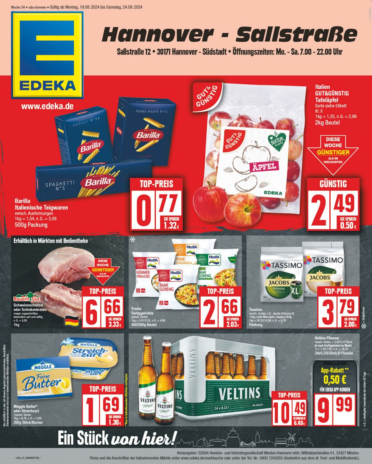 Prospekt Edeka 19.08.2024 - 24.08.2024