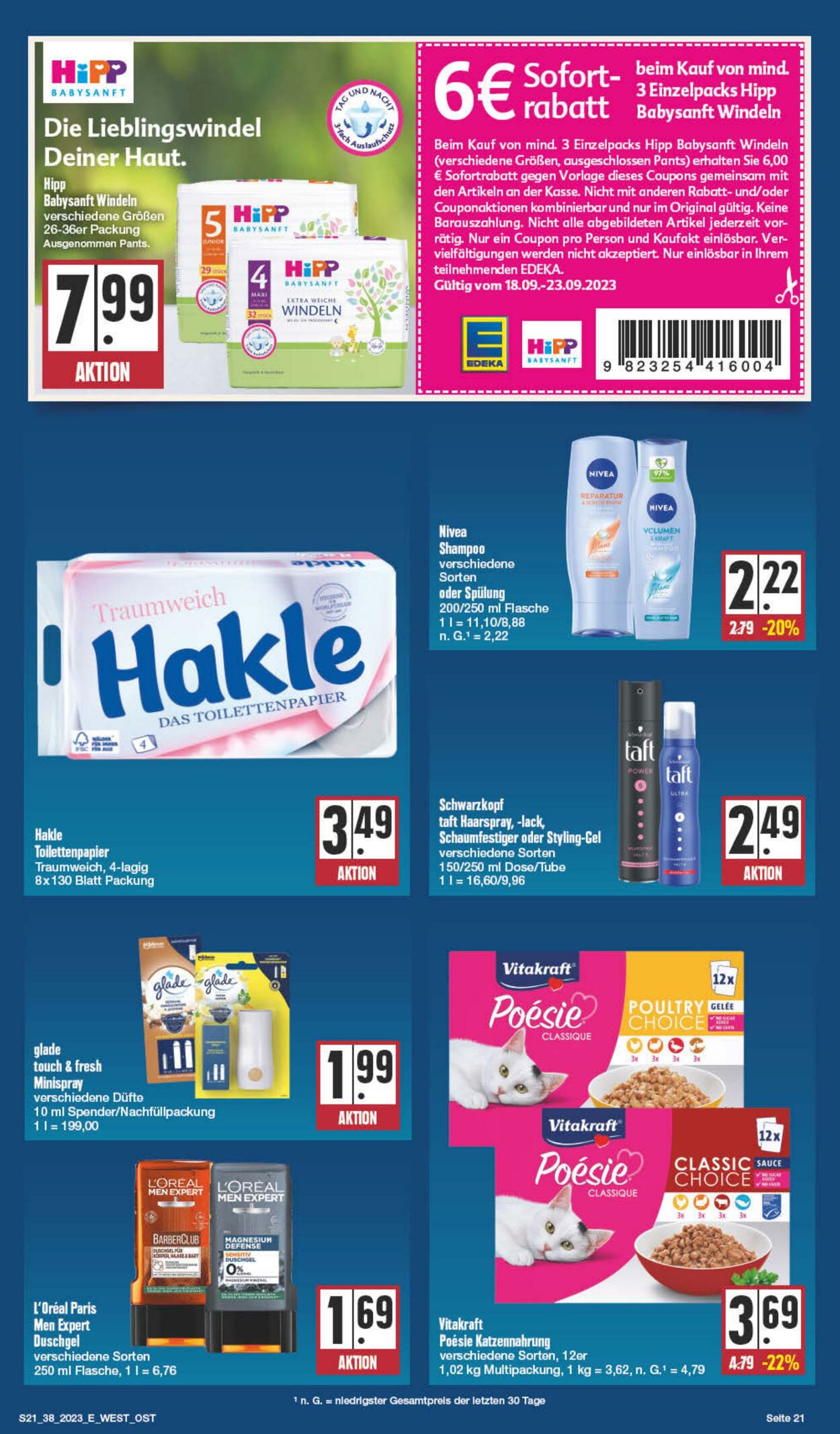 Prospekt Edeka 18.09.2023 - 23.09.2023