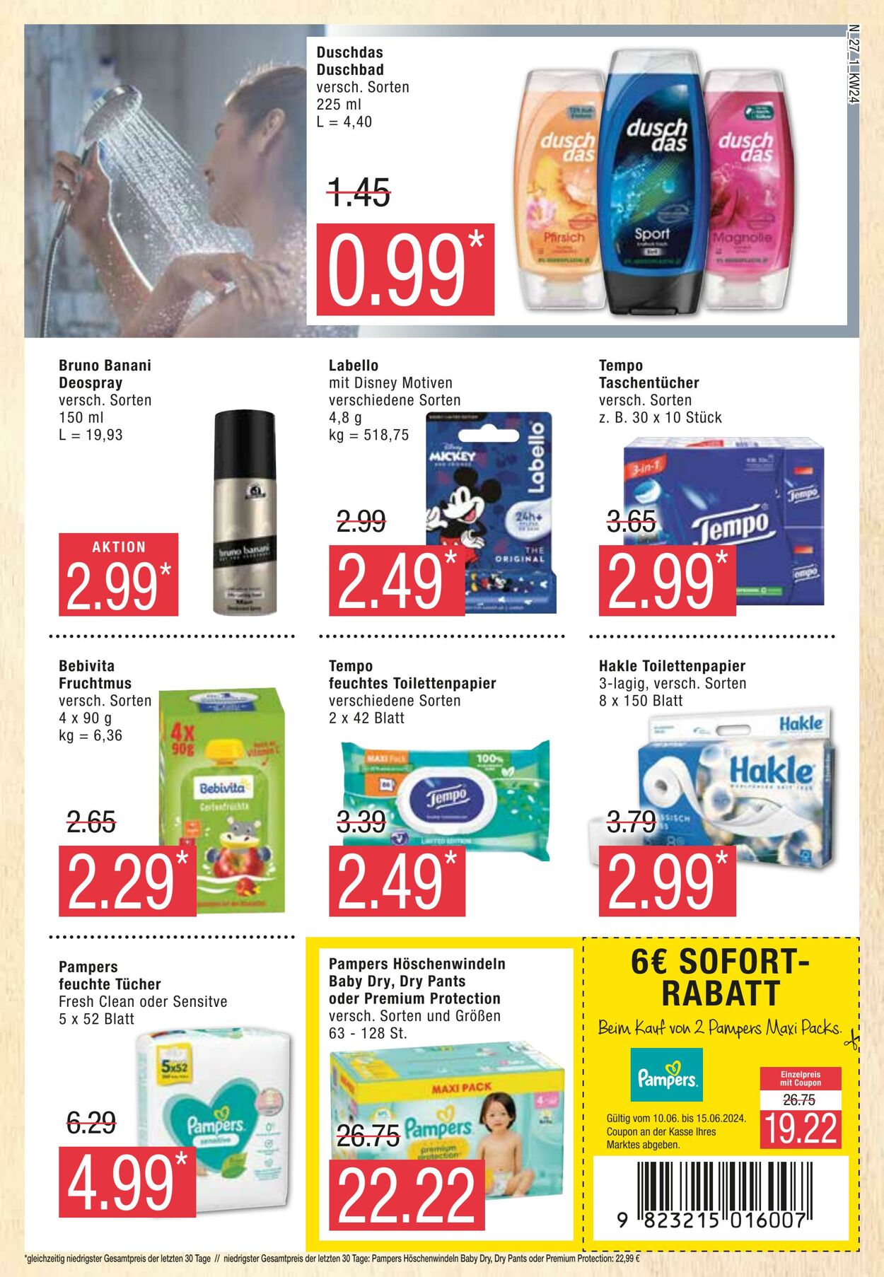 Prospekt Edeka 10.06.2024 - 15.06.2024