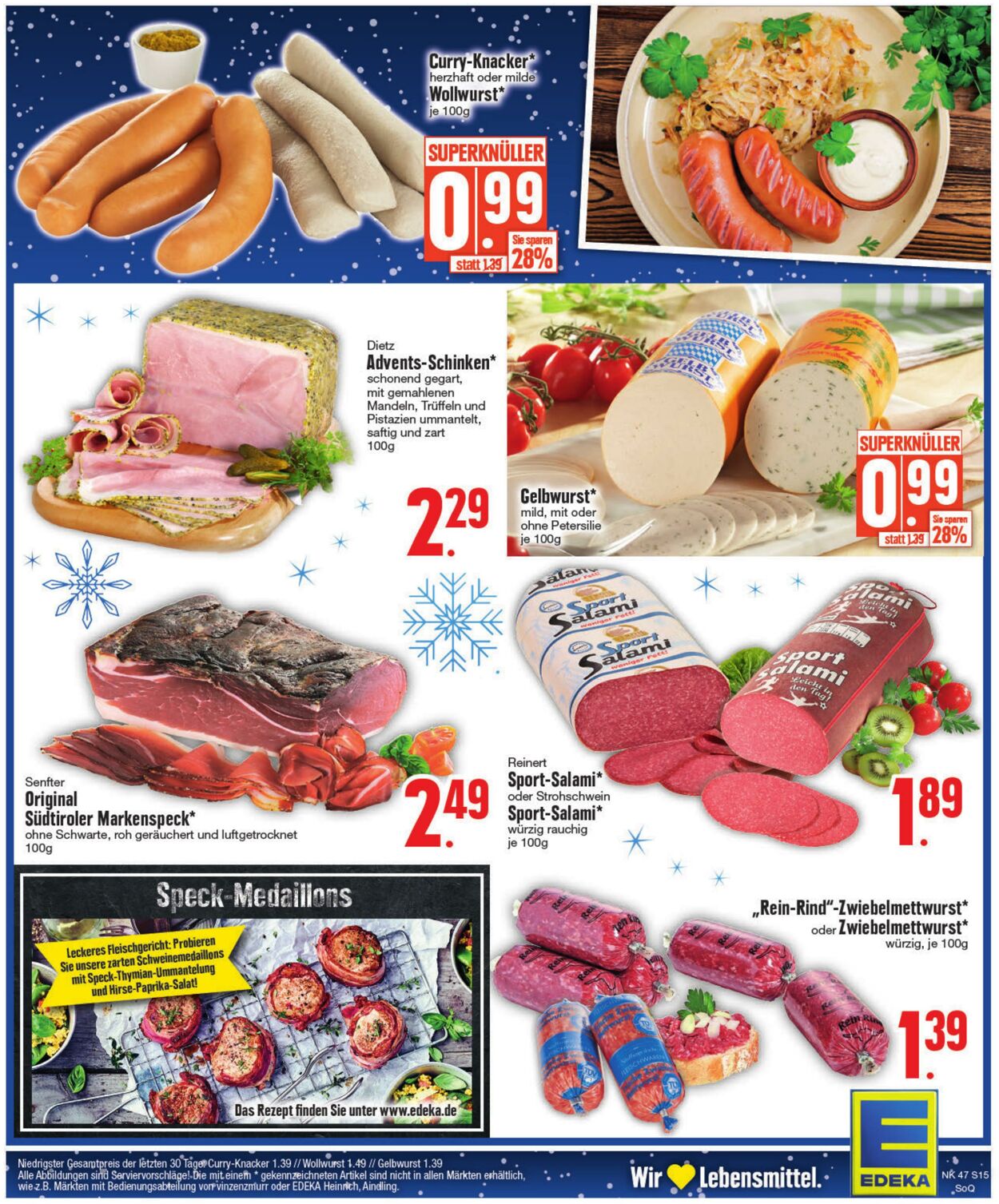 Prospekt Edeka 21.11.2022 - 26.11.2022