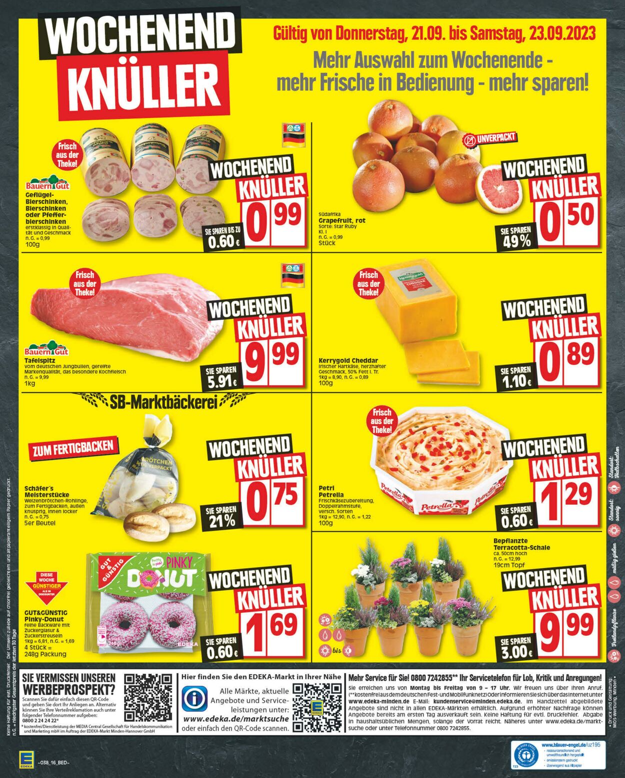 Prospekt Edeka 16.09.2023 - 23.09.2023