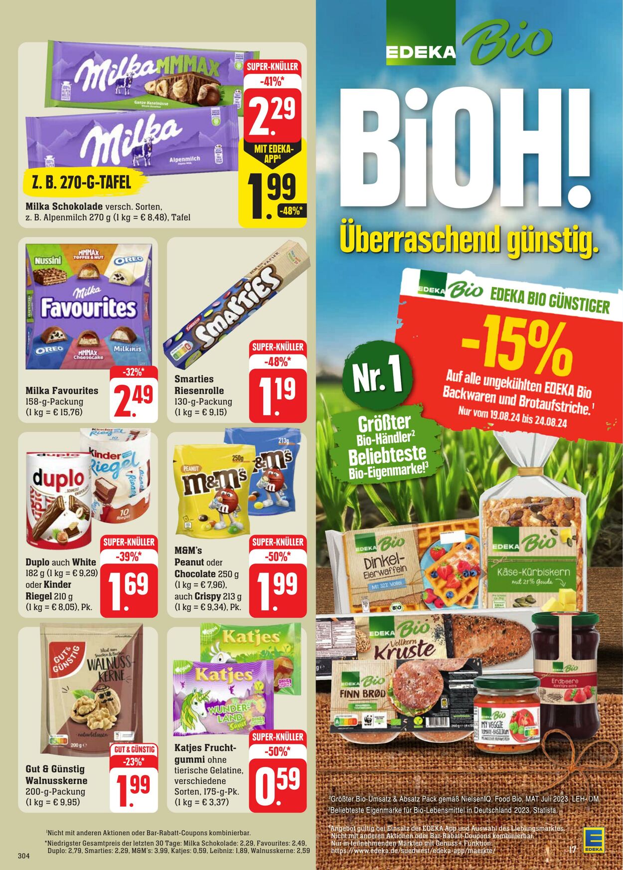 Prospekt Edeka 19.08.2024 - 24.08.2024