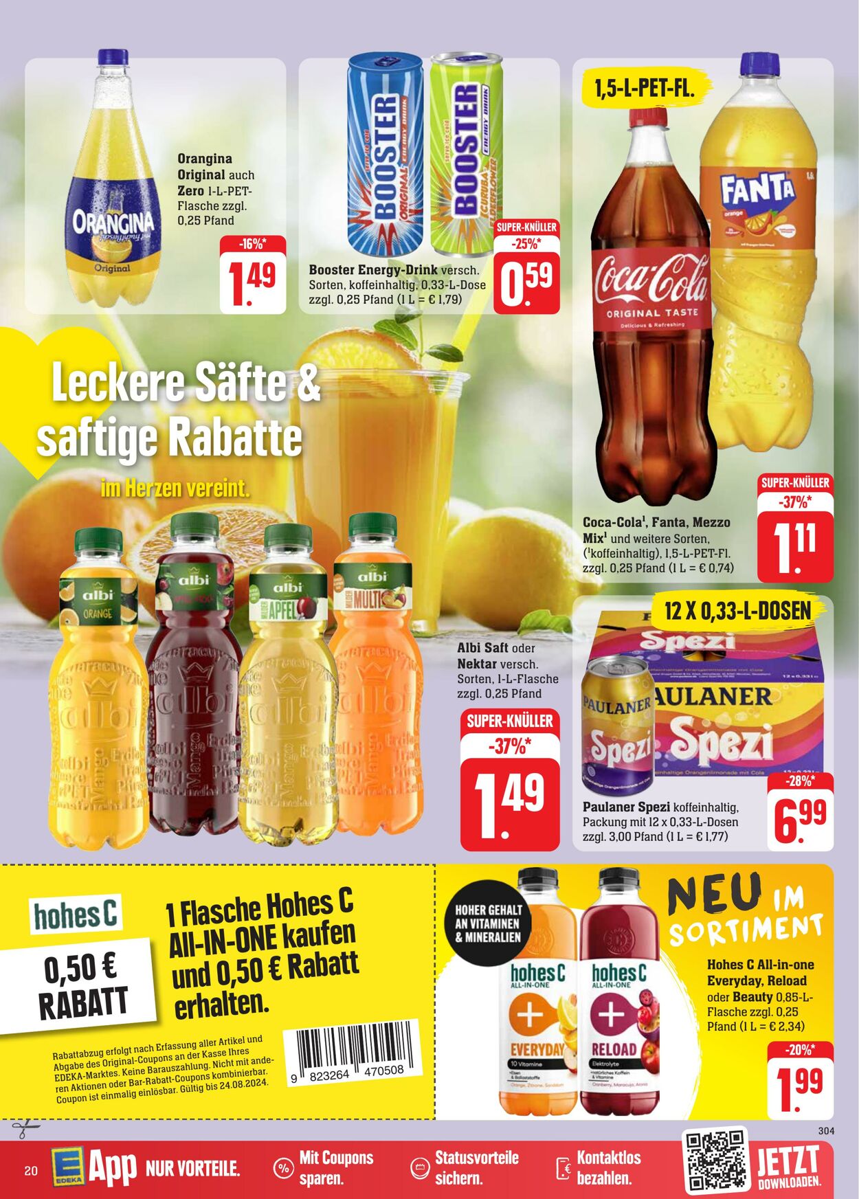 Prospekt Edeka 19.08.2024 - 24.08.2024