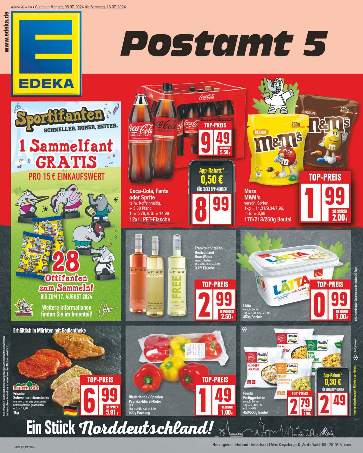 Prospekt Edeka 08.07.2024 - 13.07.2024