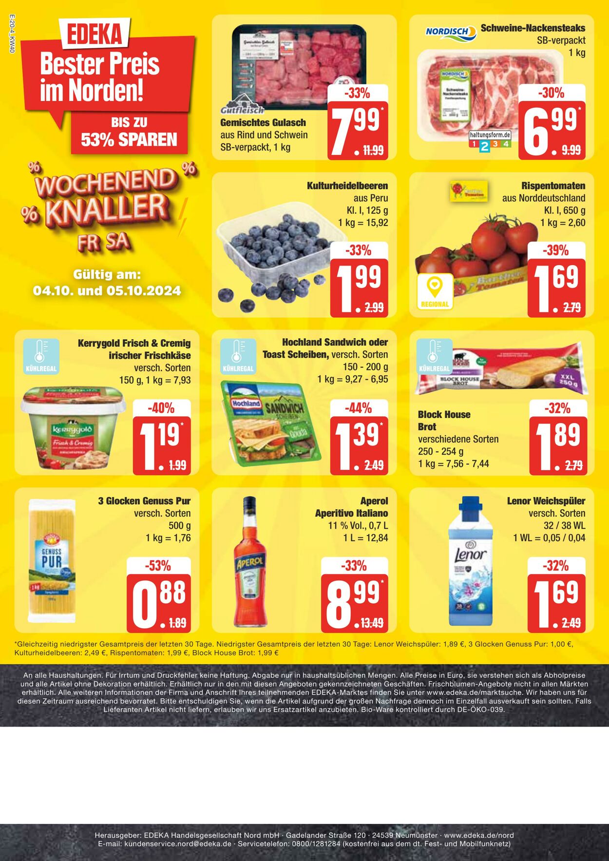 Prospekt Edeka 30.09.2024 - 05.10.2024