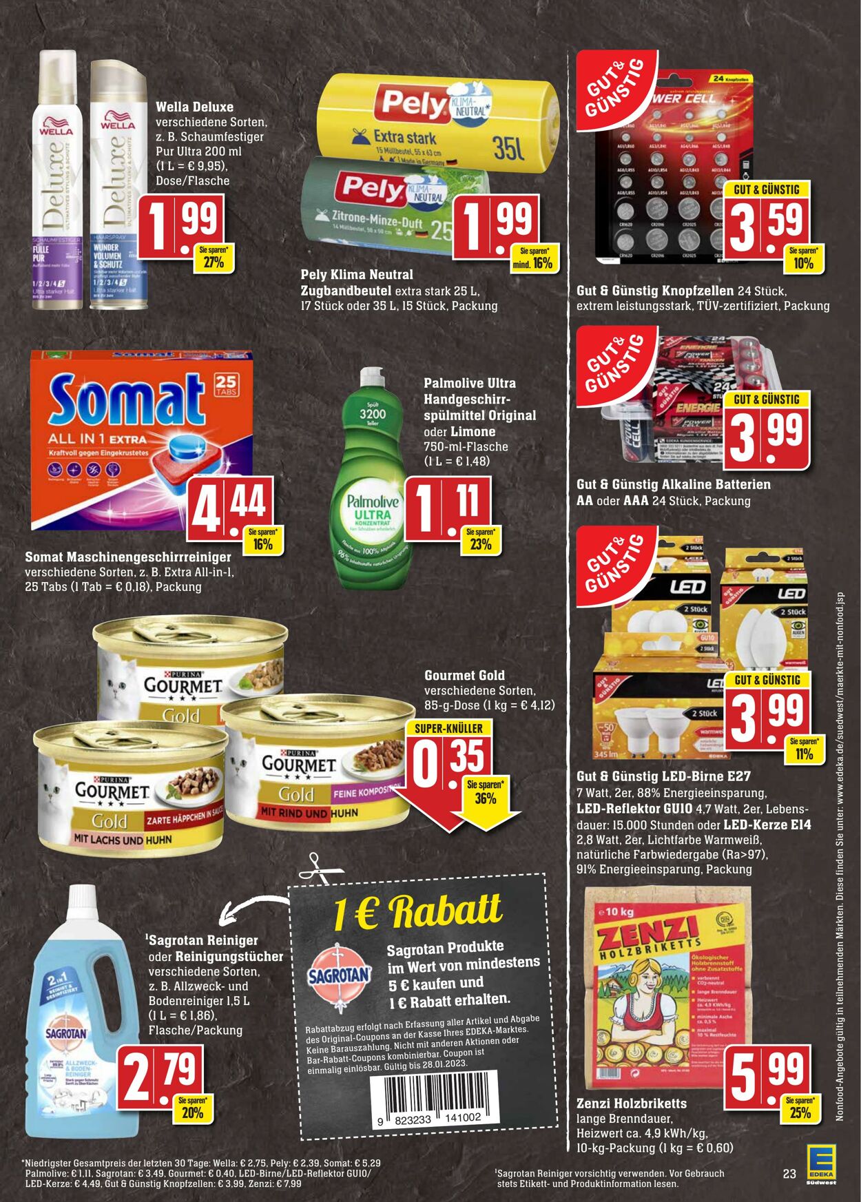 Prospekt Edeka 23.01.2023 - 28.01.2023