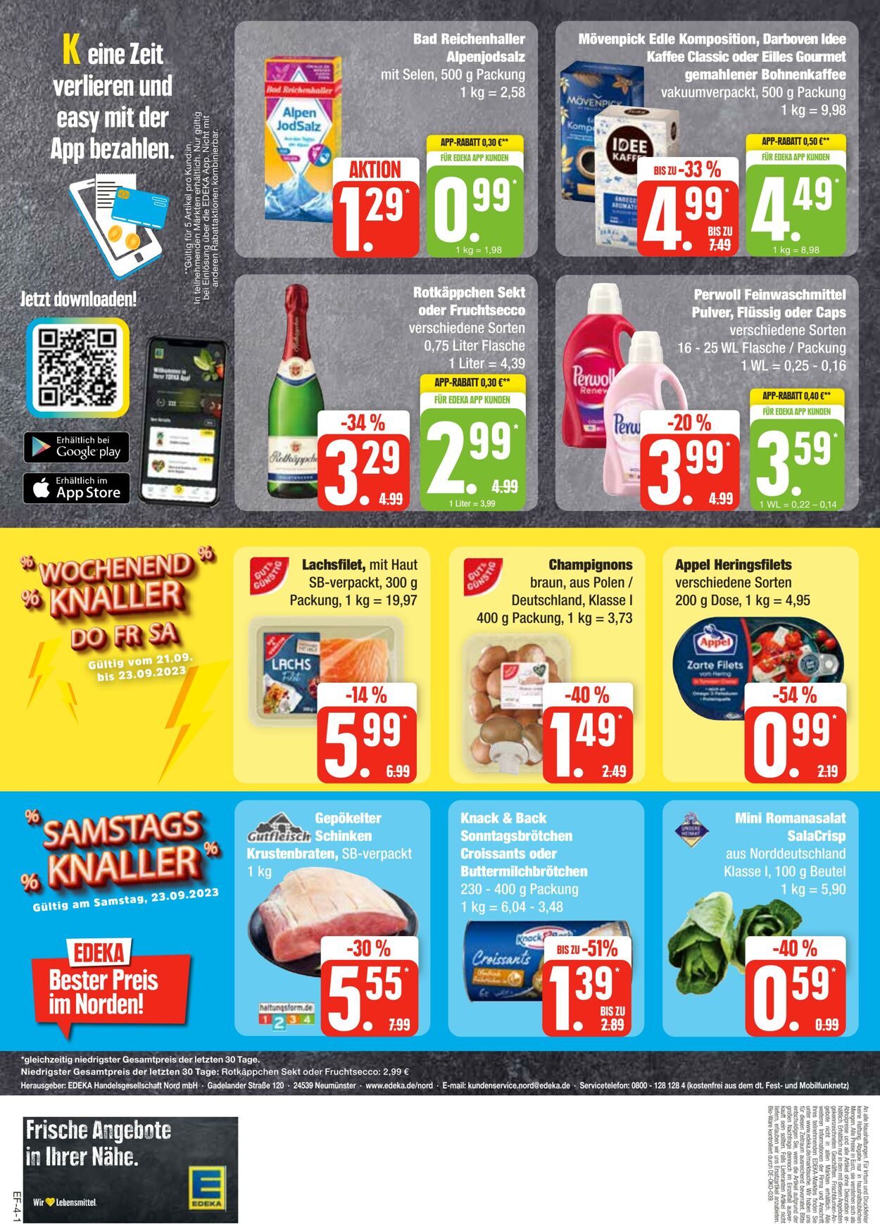 Prospekt Edeka 16.09.2023 - 23.09.2023