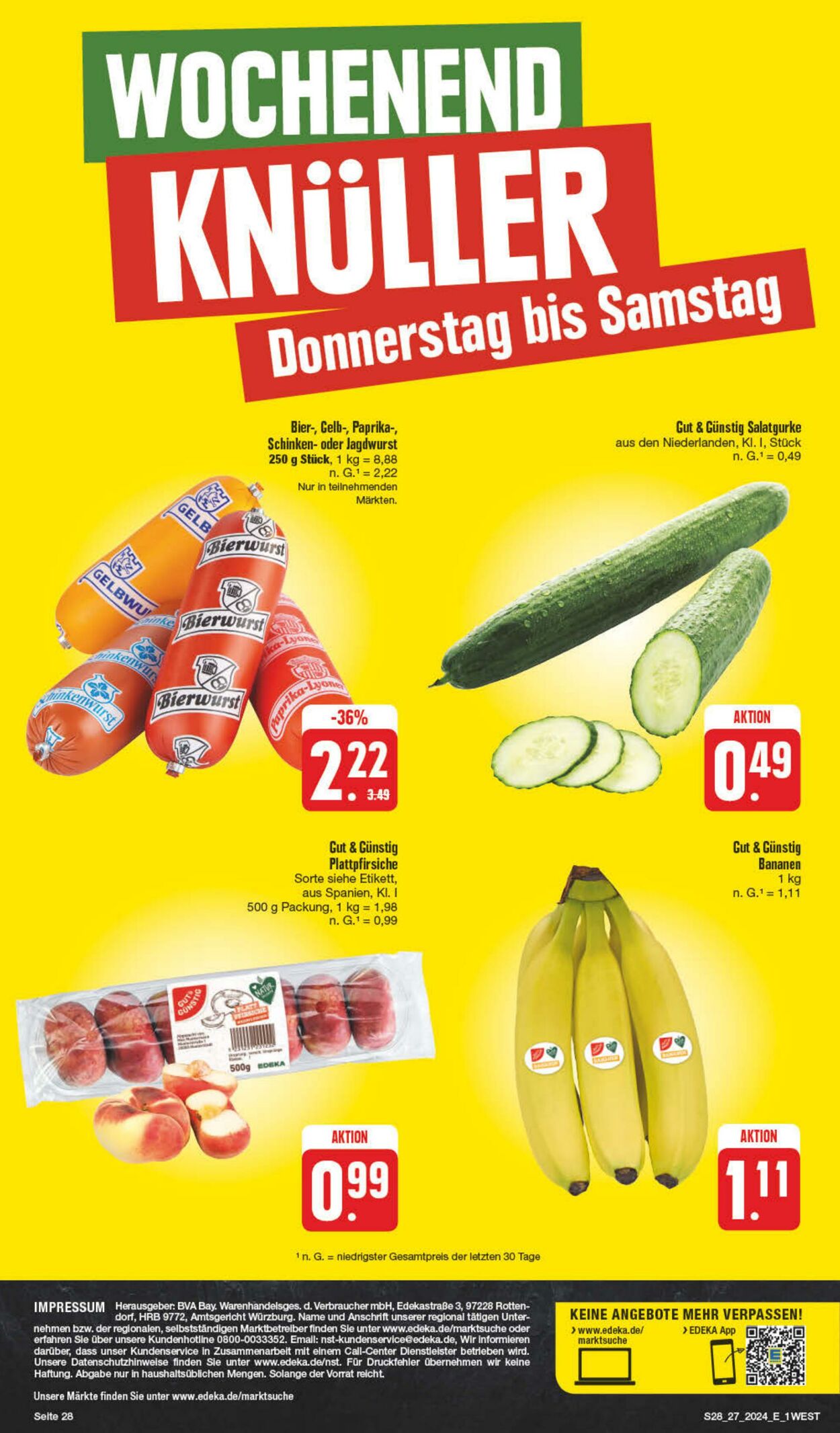 Prospekt Edeka 01.07.2024 - 06.07.2024