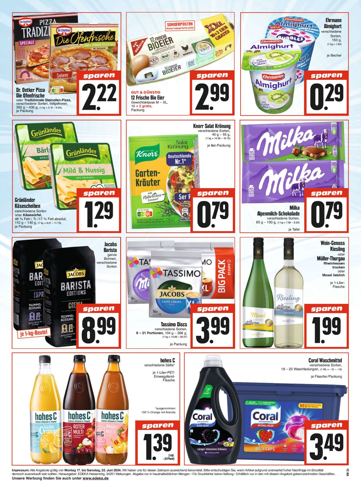 Prospekt Edeka 17.06.2024 - 22.06.2024