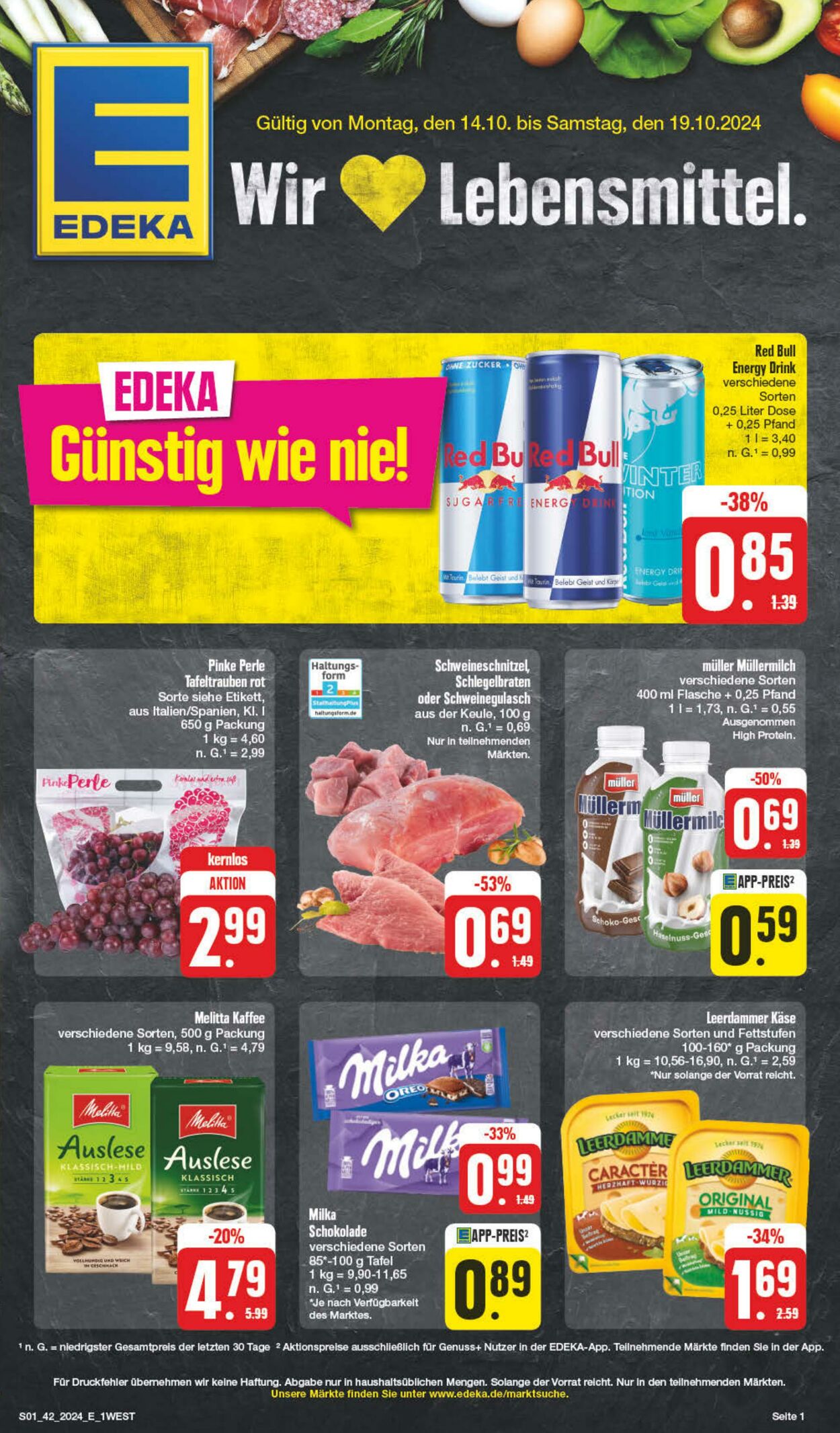 Prospekt Edeka 14.10.2024 - 19.10.2024