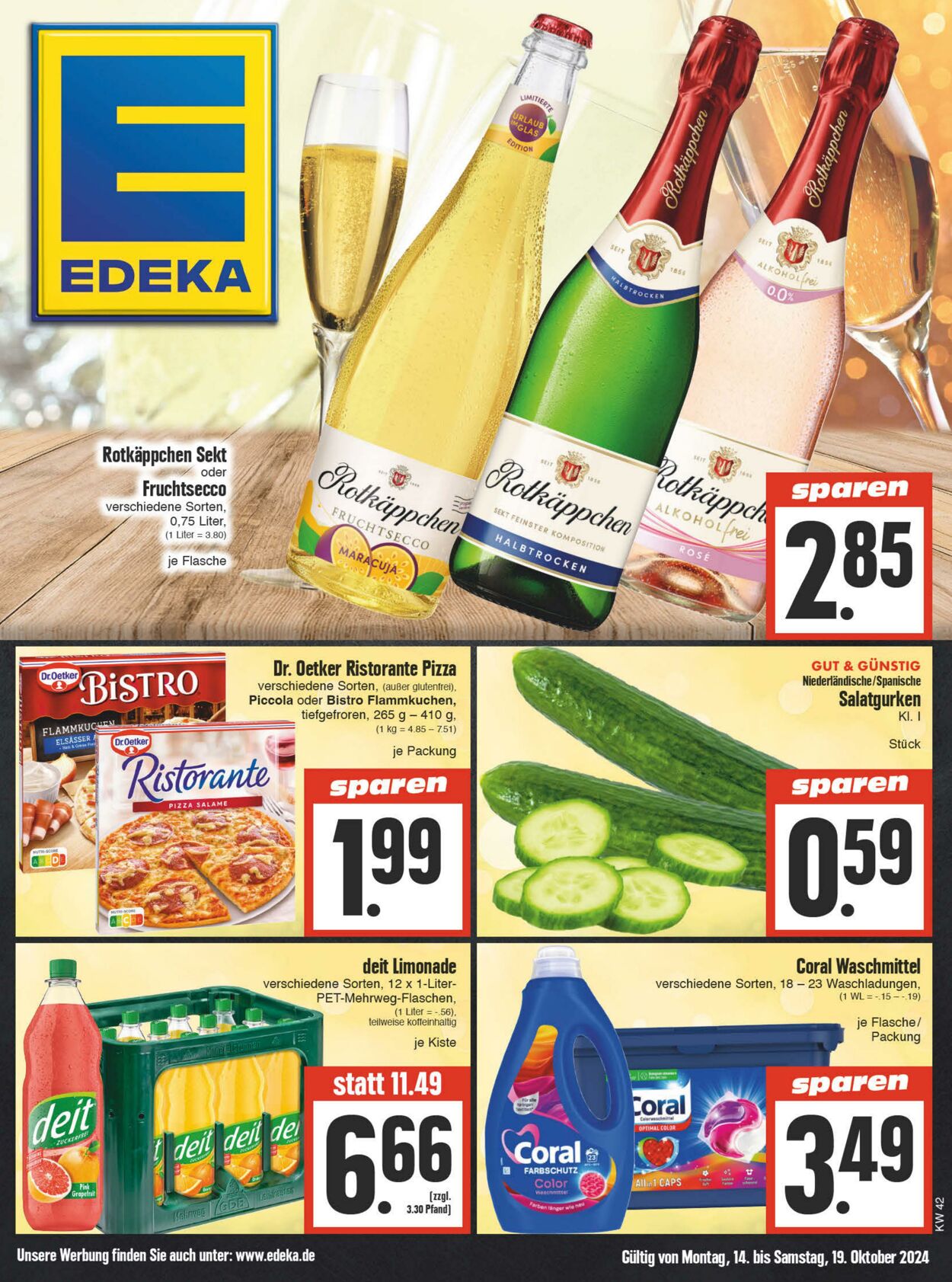 Prospekt Edeka 14.10.2024 - 19.10.2024