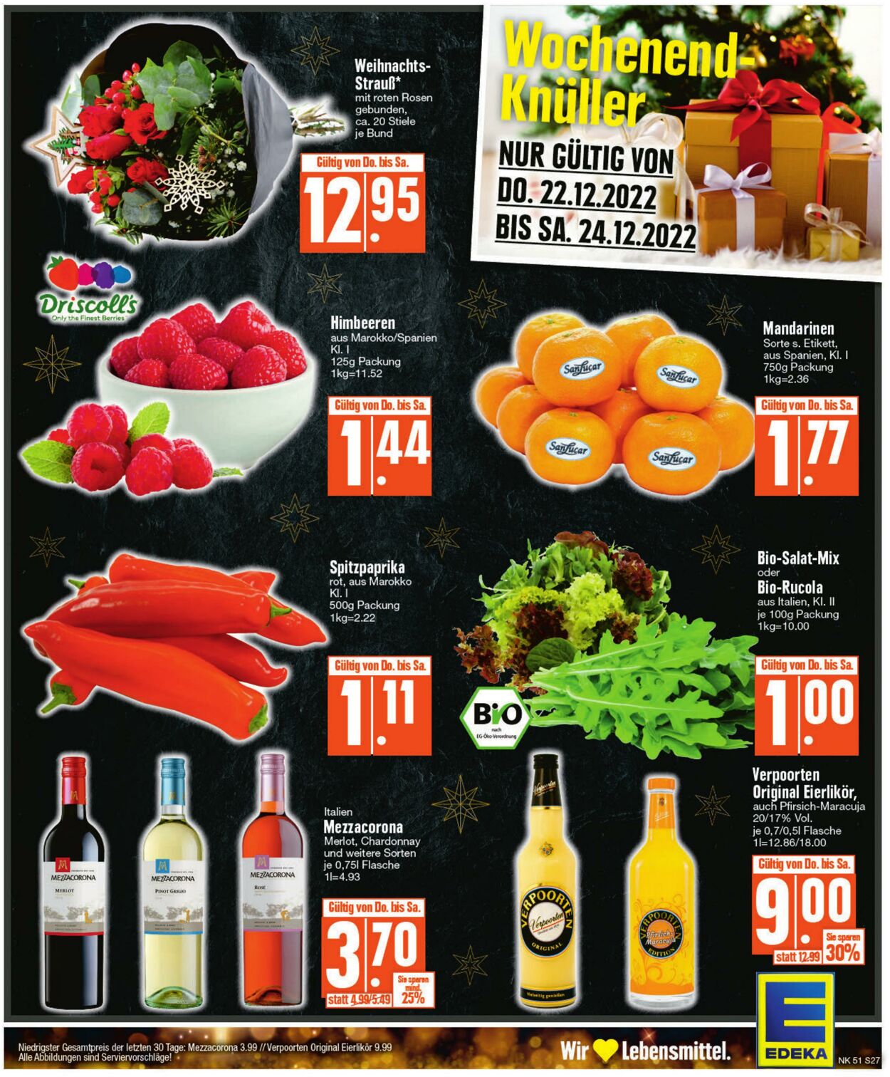 Prospekt Edeka 19.12.2022 - 24.12.2022