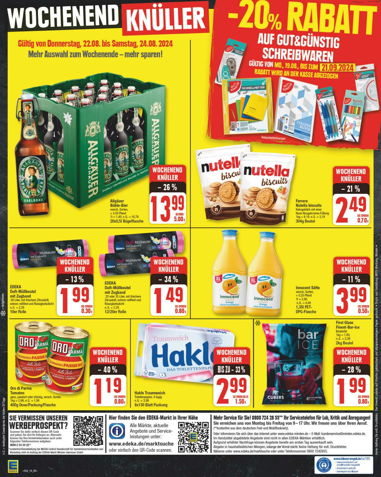 Prospekt Edeka 19.08.2024 - 24.08.2024