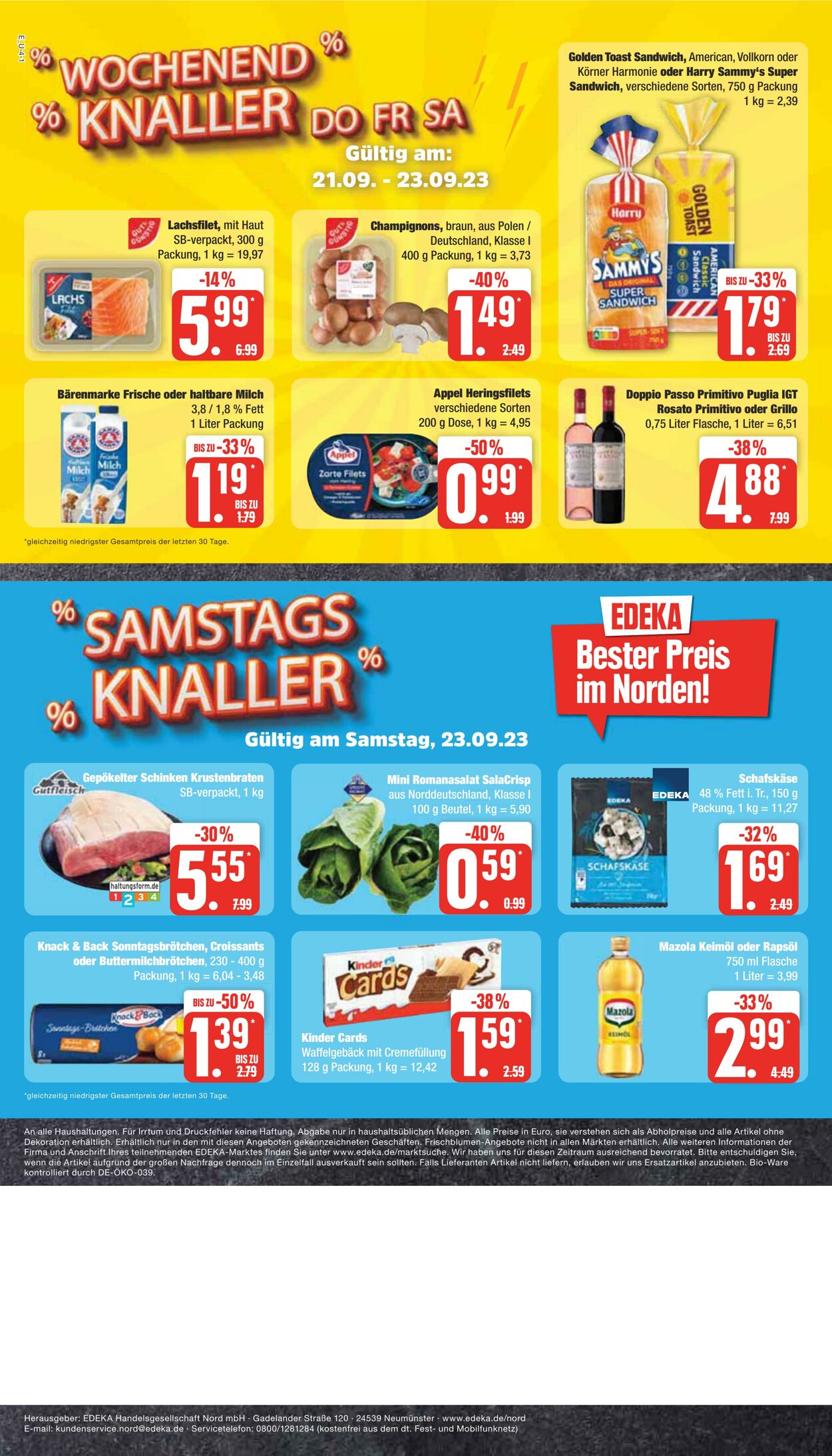 Prospekt Edeka 16.09.2023 - 23.09.2023