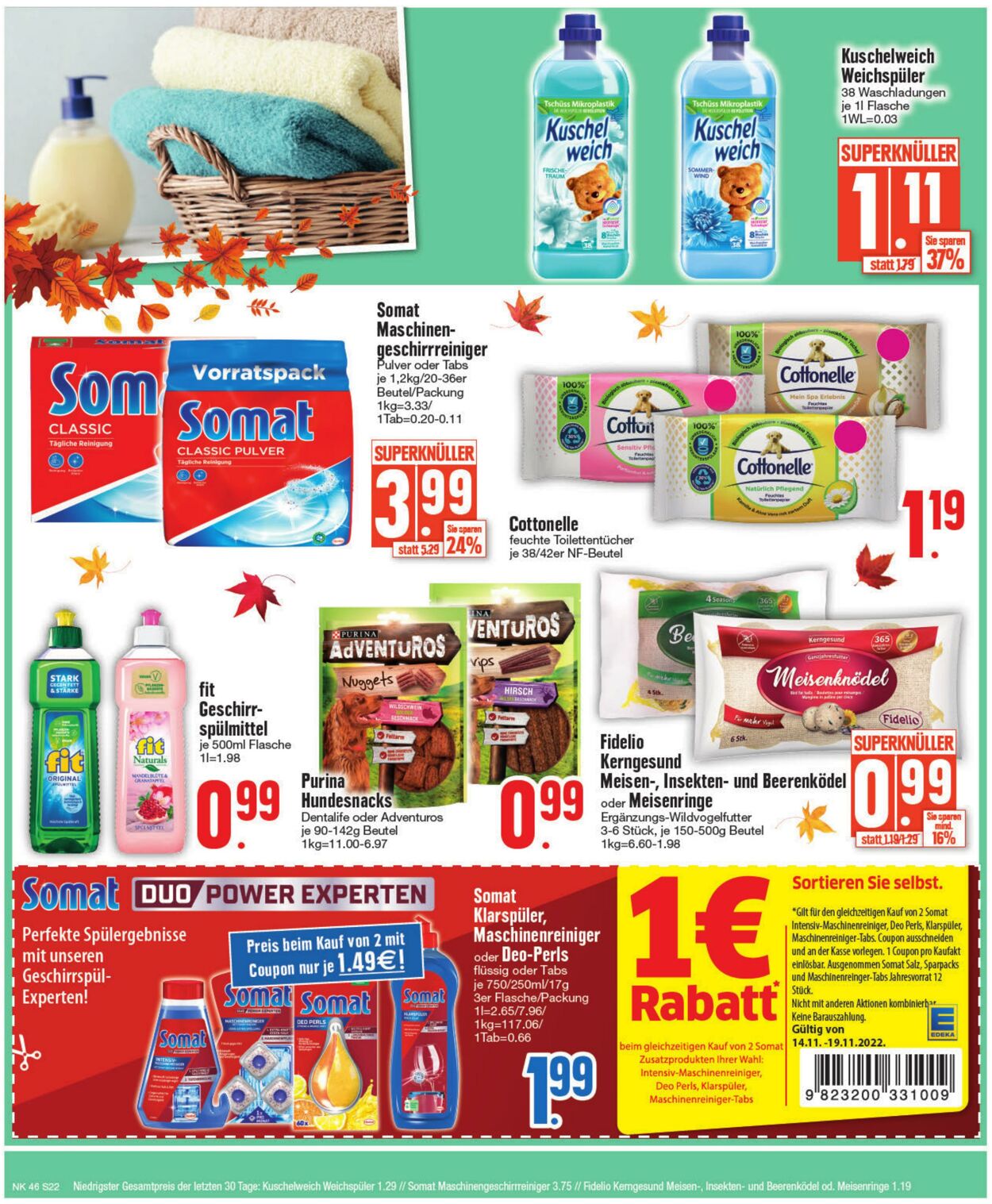 Prospekt Edeka 14.11.2022 - 19.11.2022