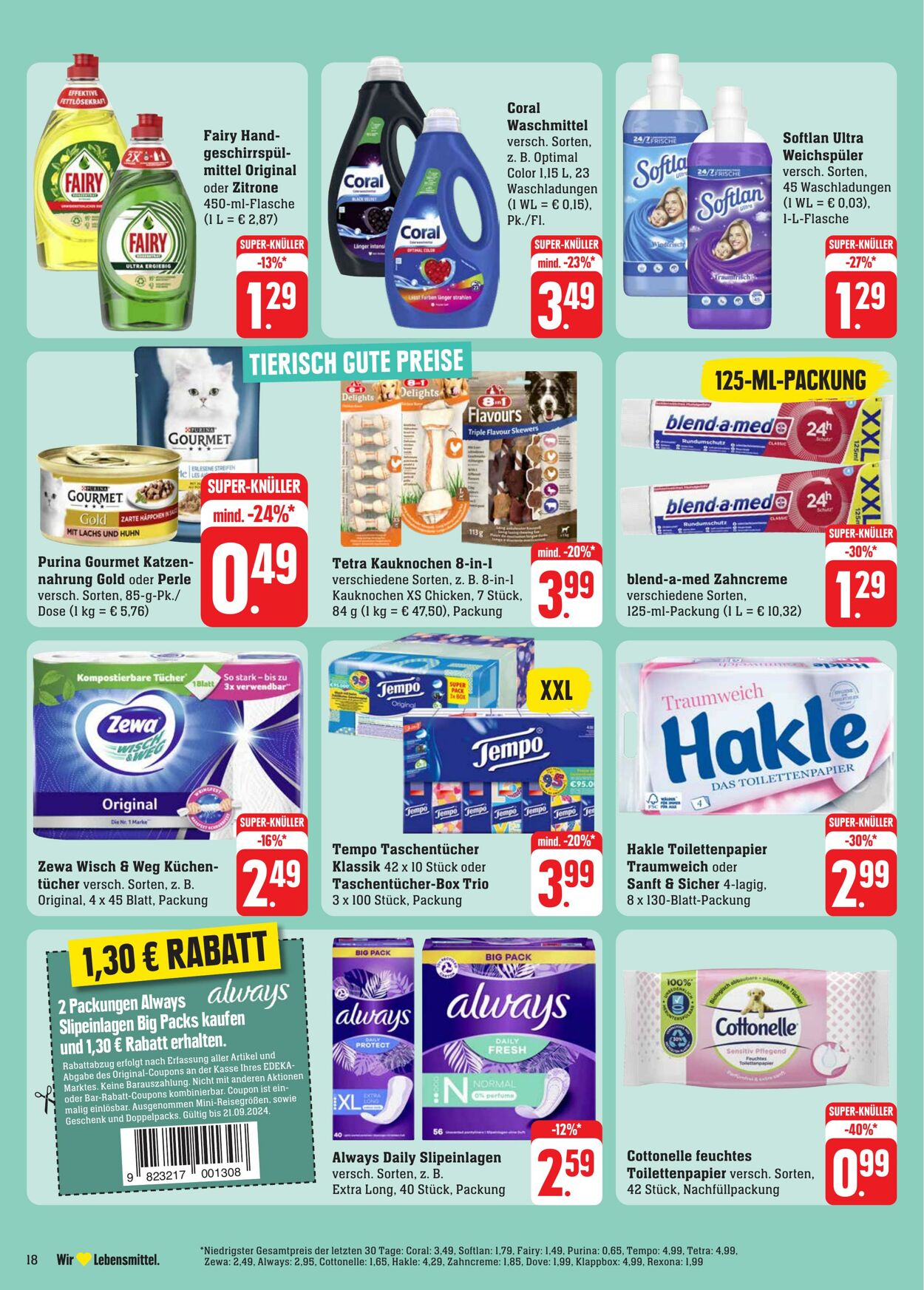 Prospekt Edeka 16.09.2024 - 21.09.2024