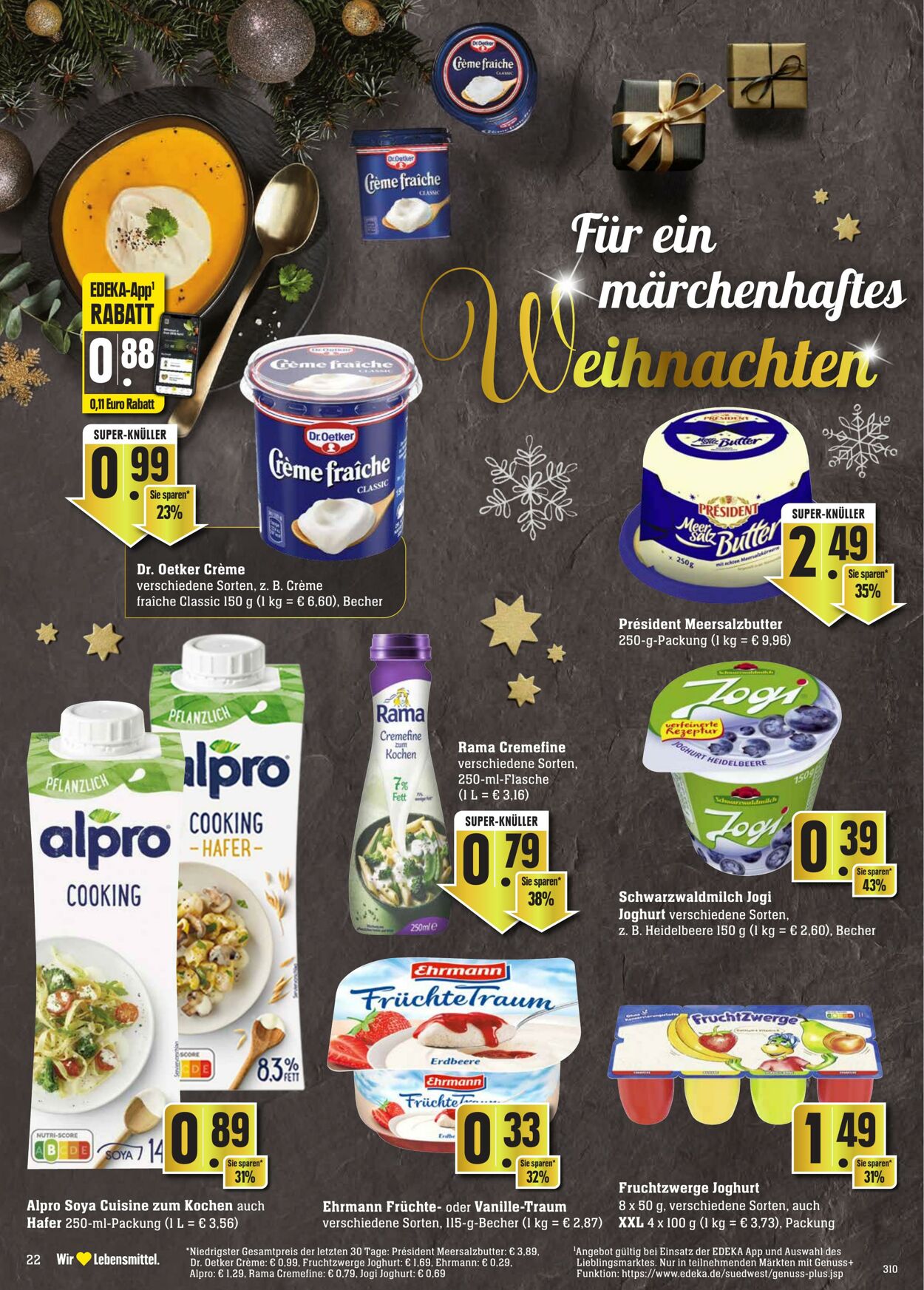 Prospekt Edeka 19.12.2022 - 24.12.2022