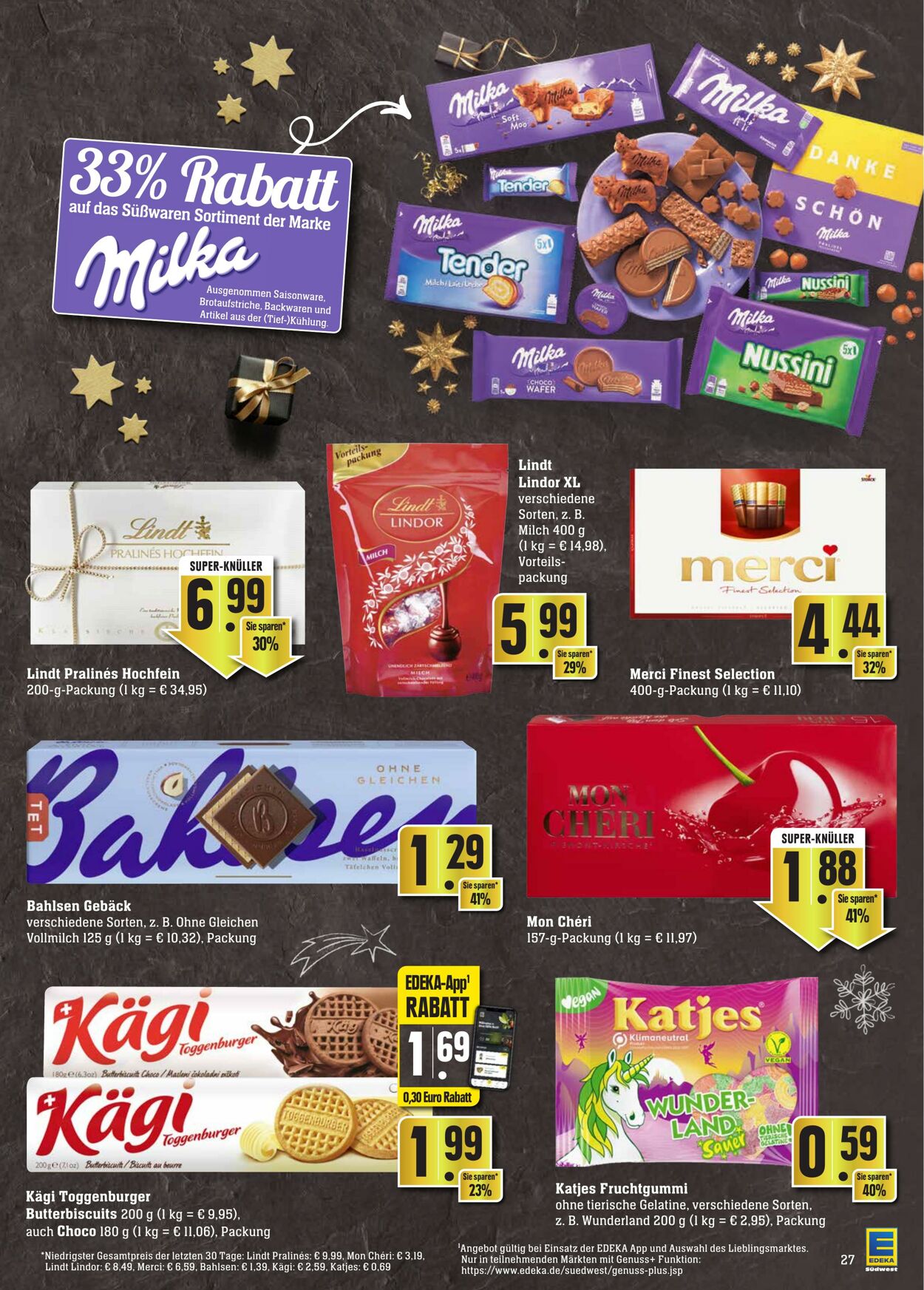 Prospekt Edeka 19.12.2022 - 24.12.2022