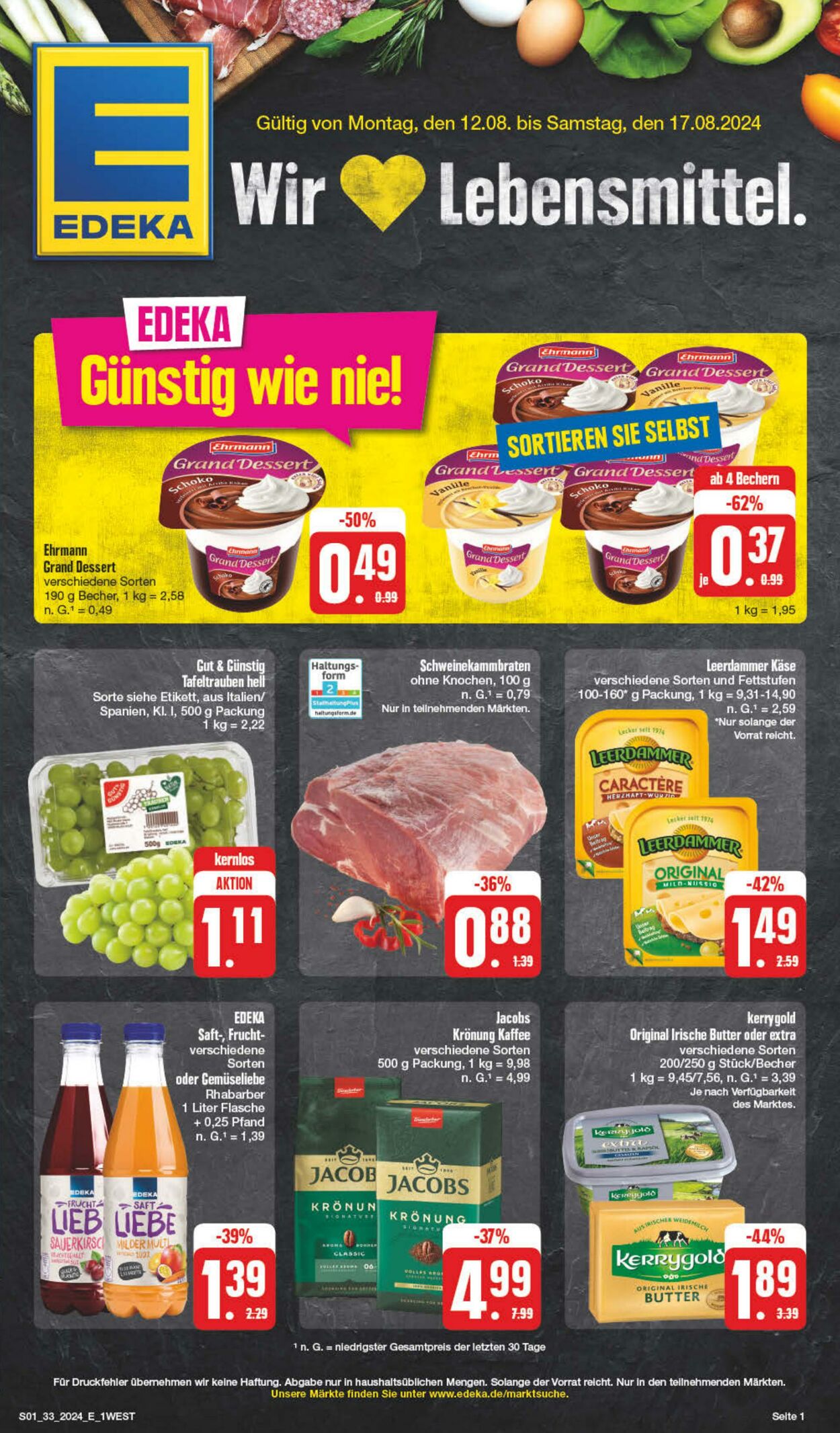 Prospekt Edeka 10.08.2024 - 17.08.2024