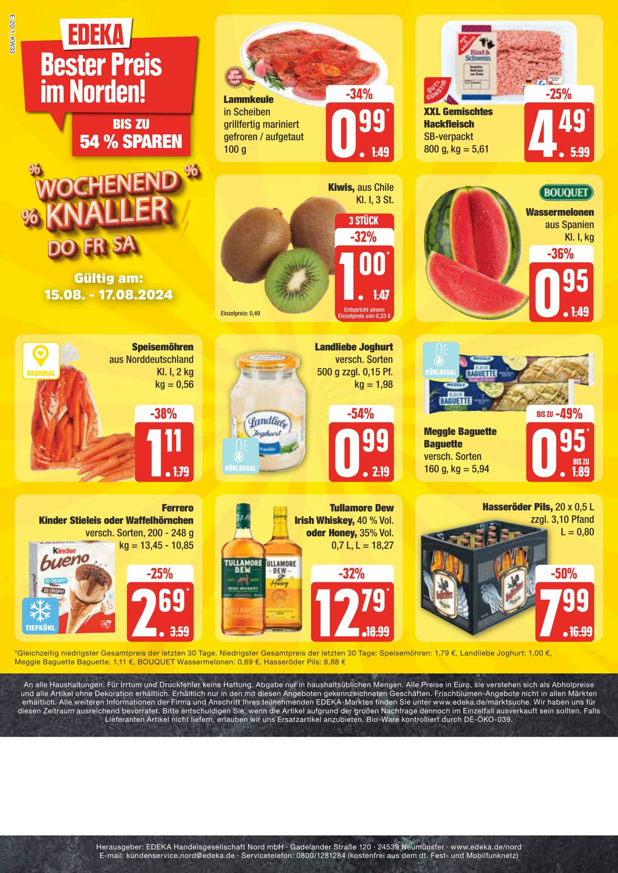 Prospekt Edeka 10.08.2024 - 17.08.2024