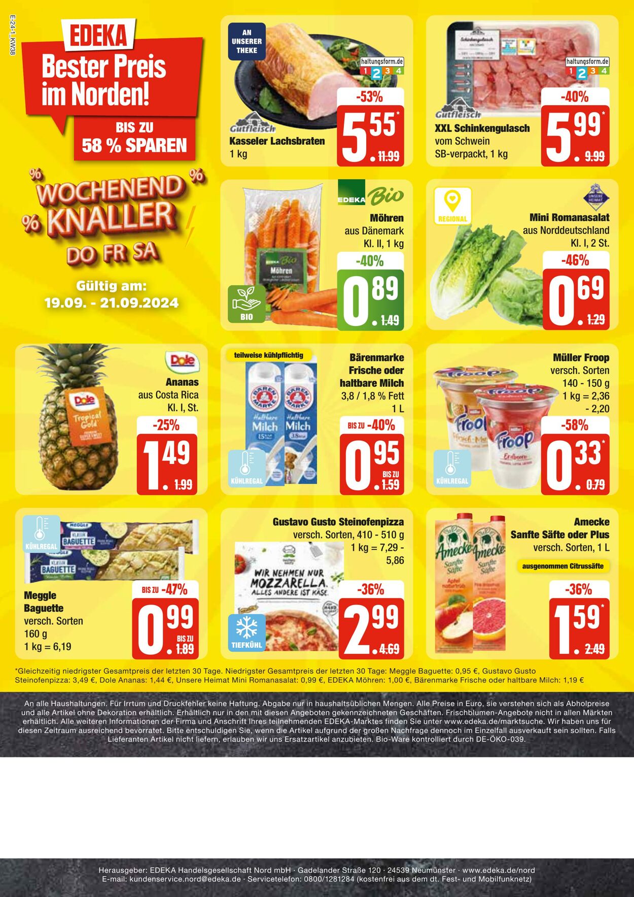 Prospekt Edeka 16.09.2024 - 21.09.2024