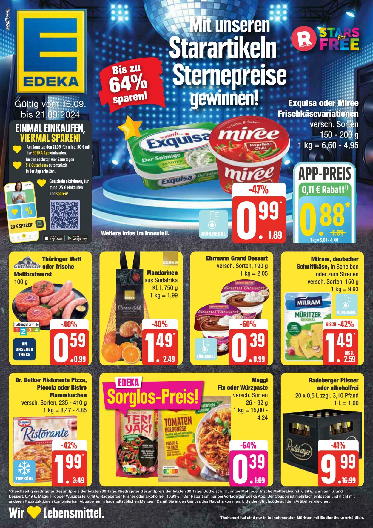 Prospekt Edeka 16.09.2024 - 21.09.2024