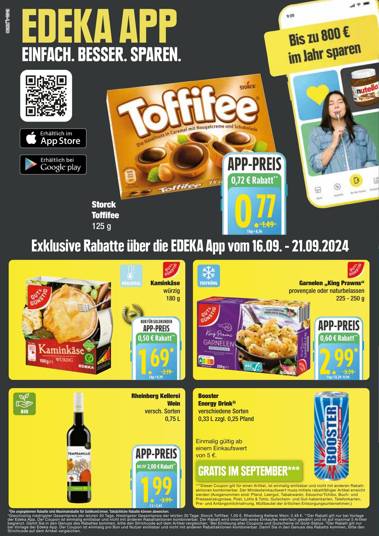 Prospekt Edeka 16.09.2024 - 21.09.2024