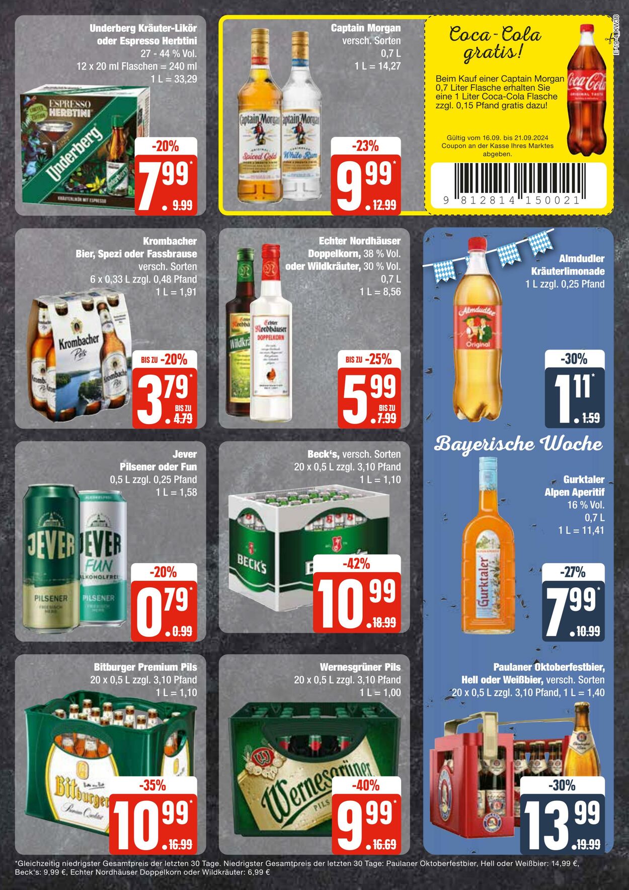 Prospekt Edeka 16.09.2024 - 21.09.2024