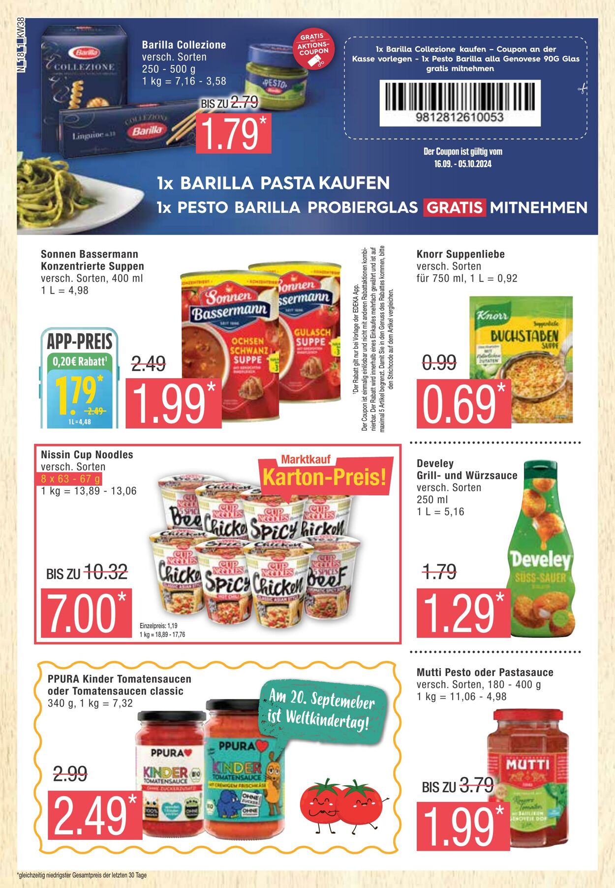 Prospekt Edeka 16.09.2024 - 21.09.2024