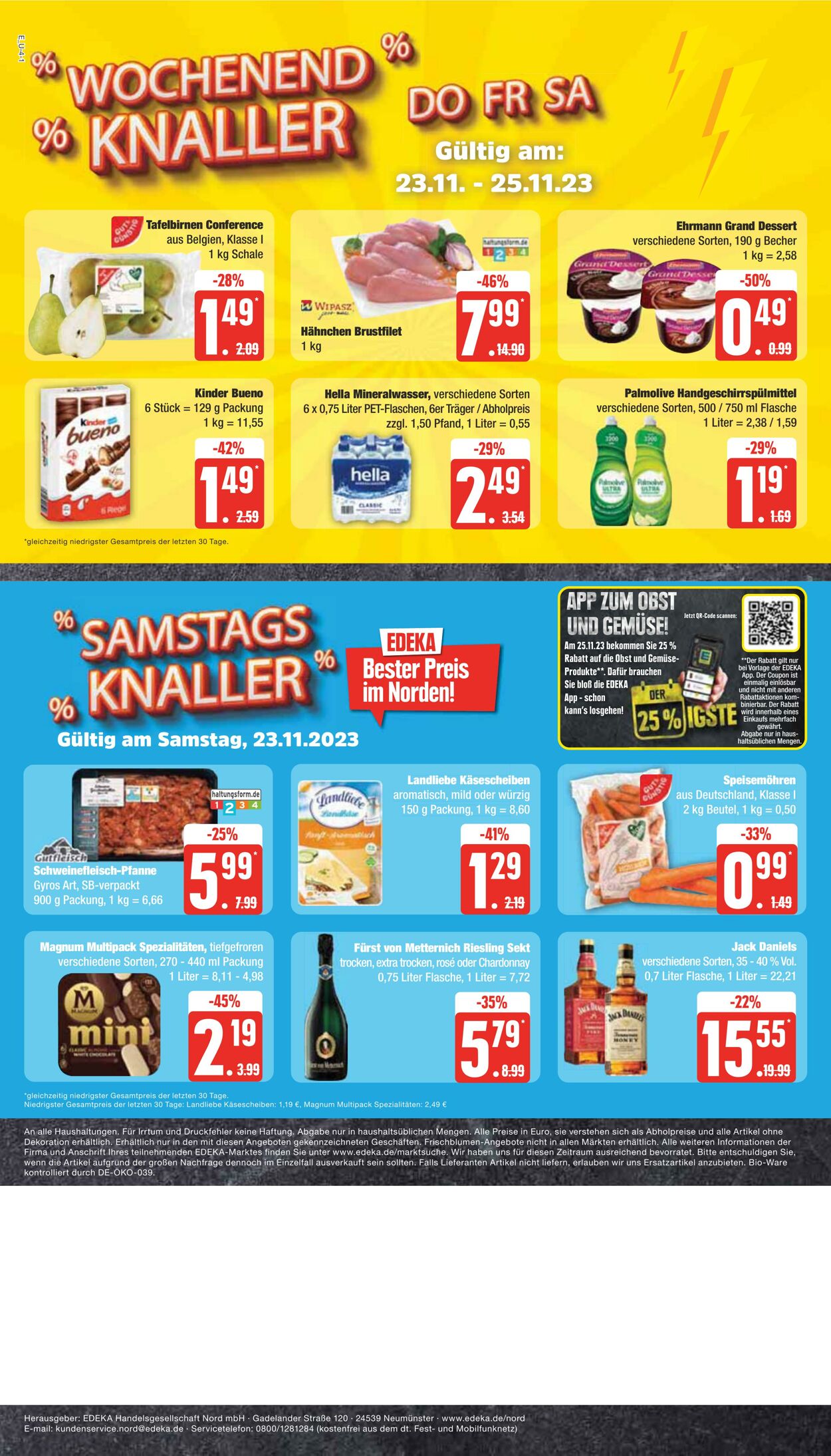 Prospekt Edeka 18.11.2023 - 25.11.2023