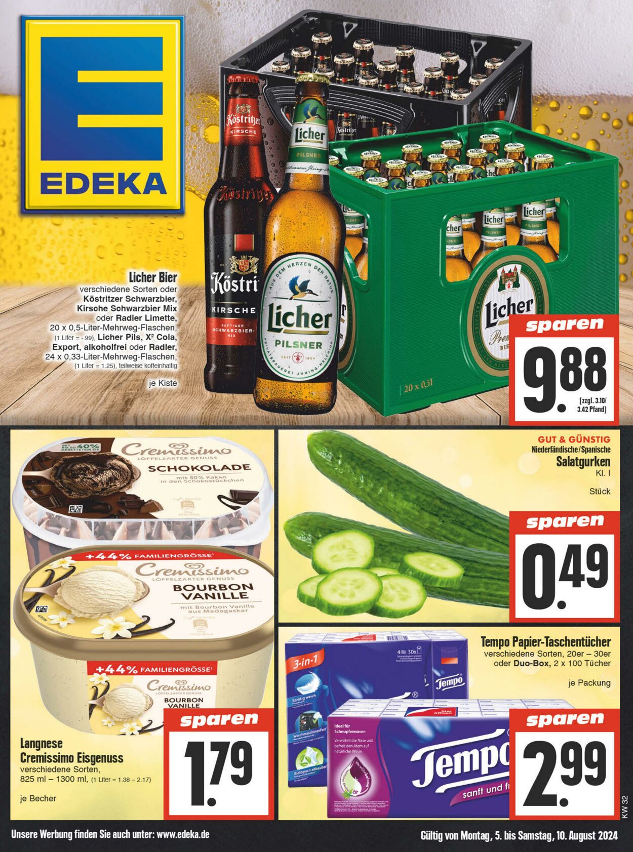 Prospekt Edeka 05.08.2024 - 10.08.2024