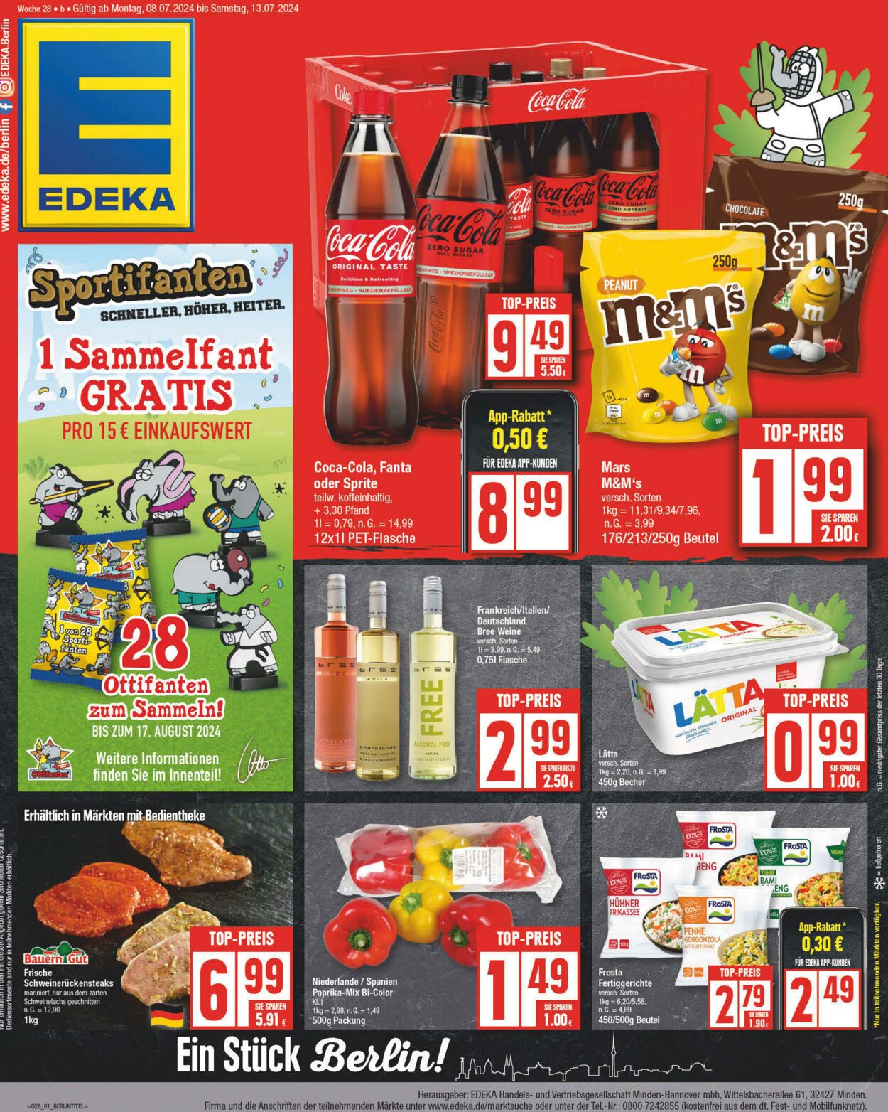 Prospekt Edeka 08.07.2024 - 13.07.2024