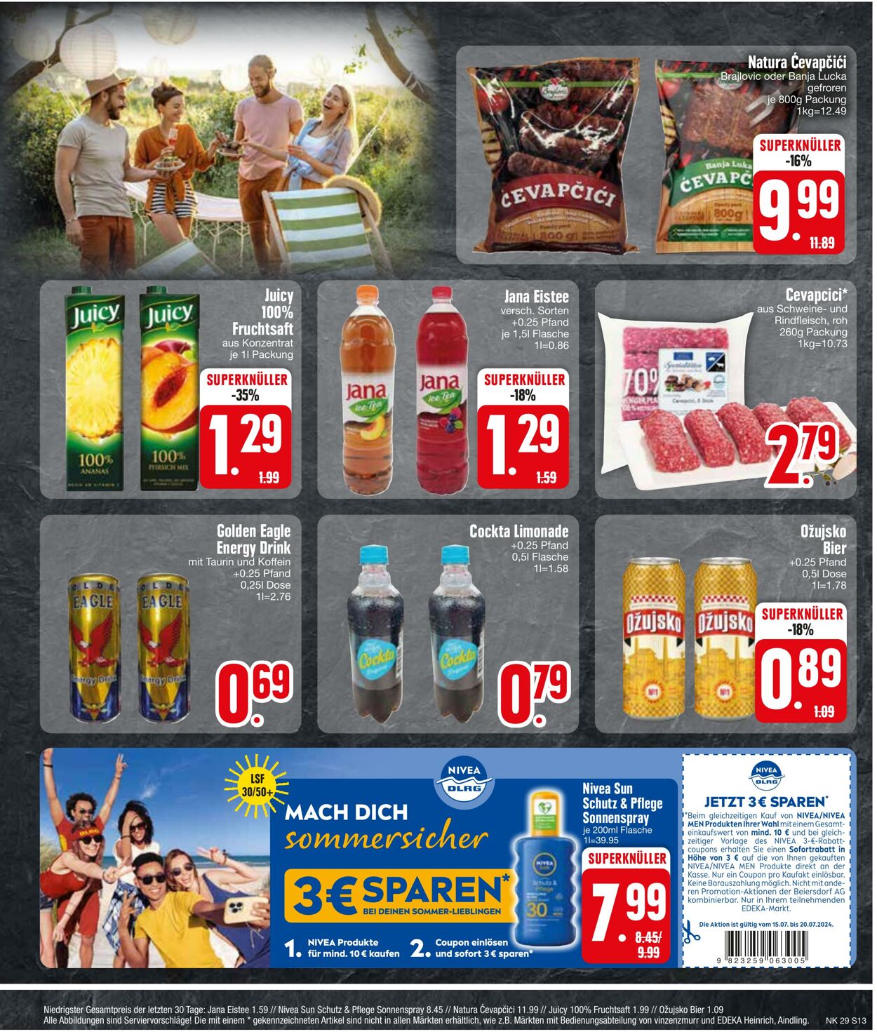 Prospekt Edeka 15.07.2024 - 20.07.2024