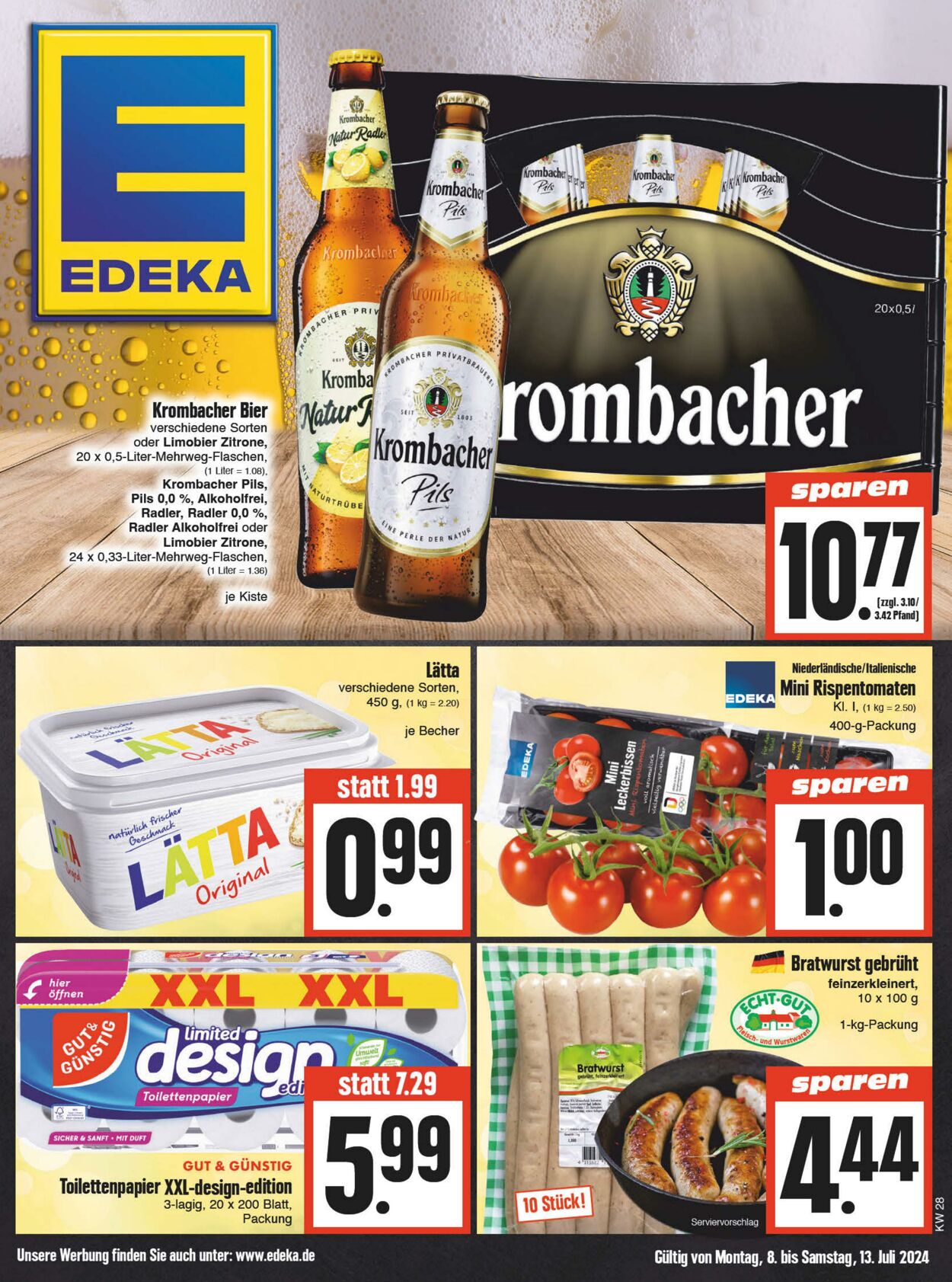 Prospekt Edeka 08.07.2024 - 13.07.2024