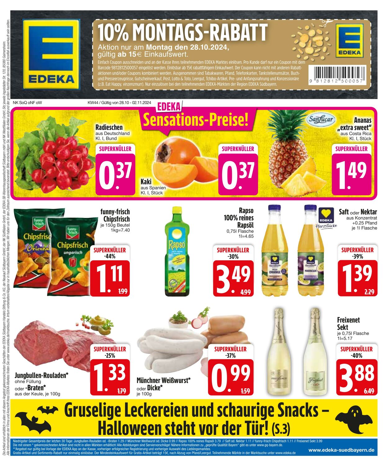 Prospekt Edeka 27.10.2024 - 04.11.2024