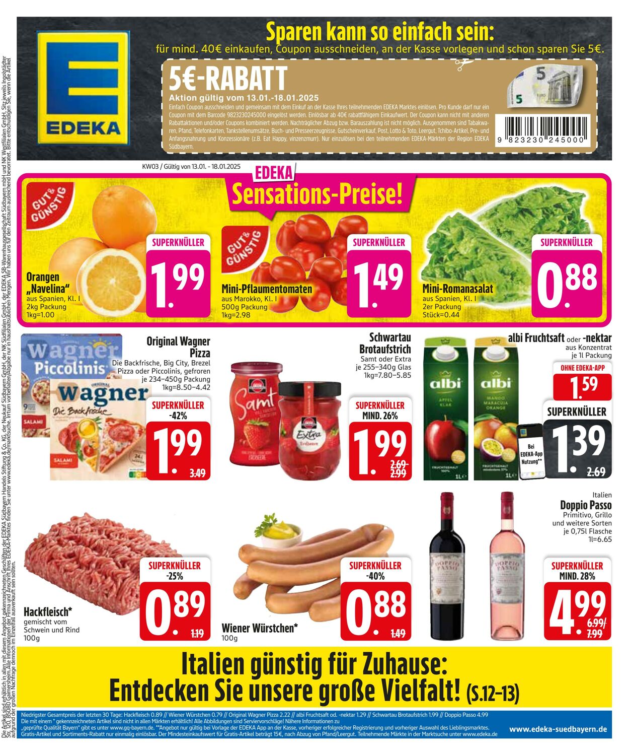 Prospekt Edeka 13.01.2025 - 20.01.2025