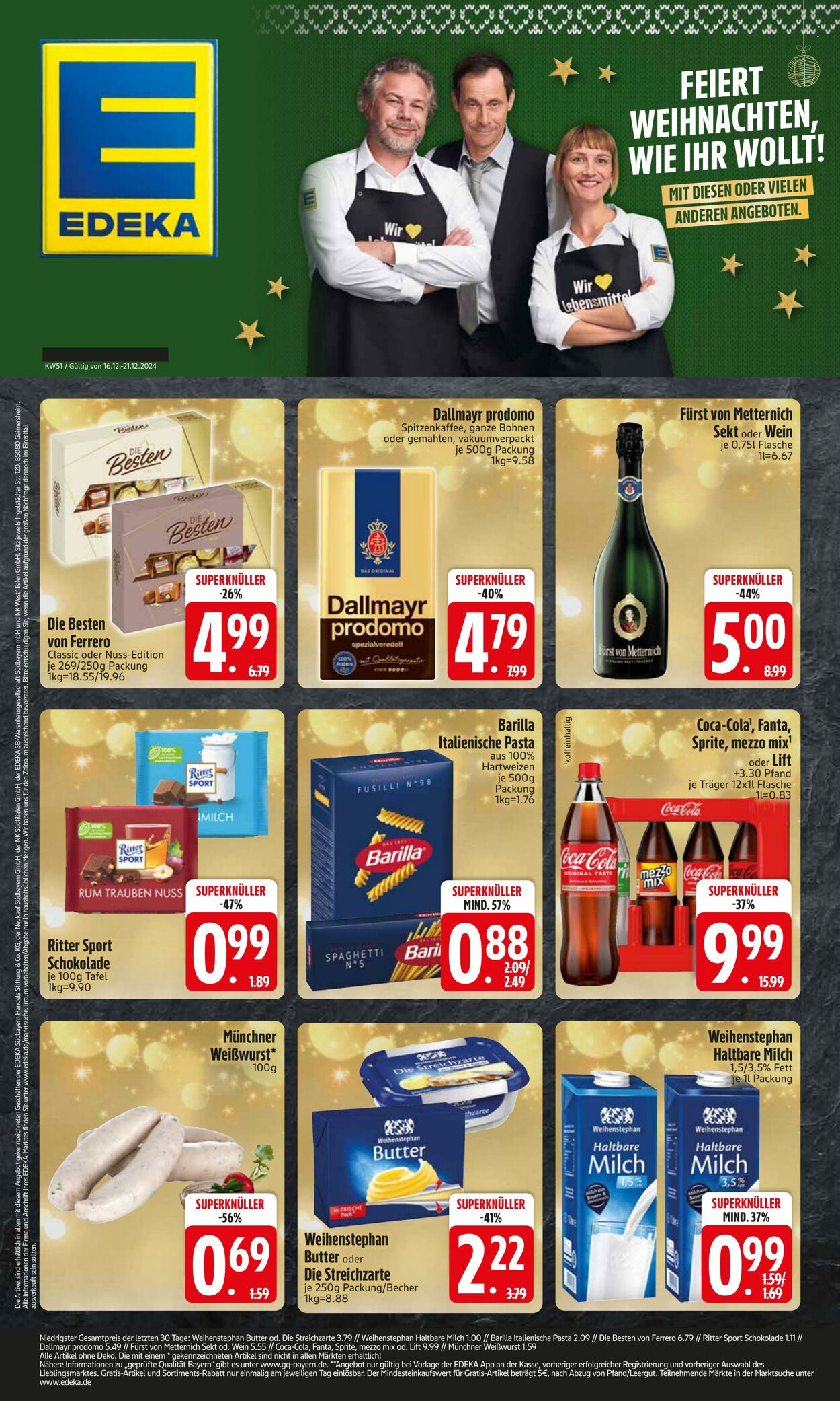 Prospekt Edeka 16.12.2024 - 23.12.2024