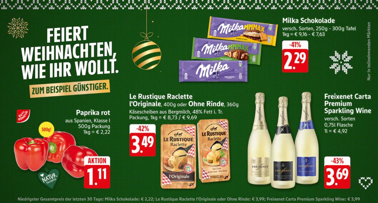 Prospekt Edeka 23.12.2024 - 30.12.2024