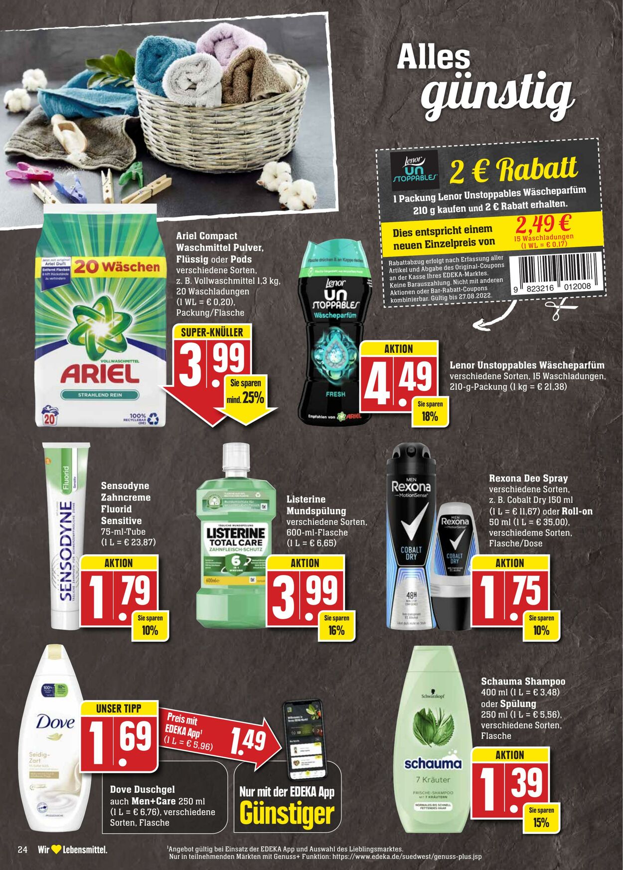 Prospekt Edeka 22.08.2022 - 27.08.2022