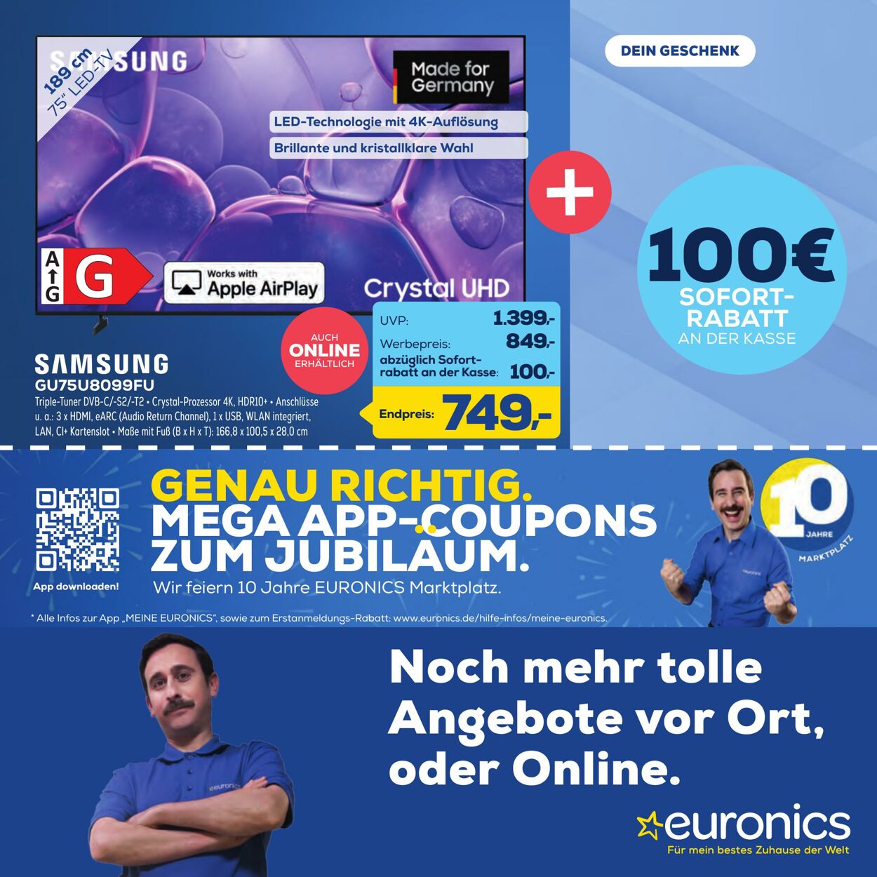 Prospekt Euronics 26.09.2025 - 10.10.2025